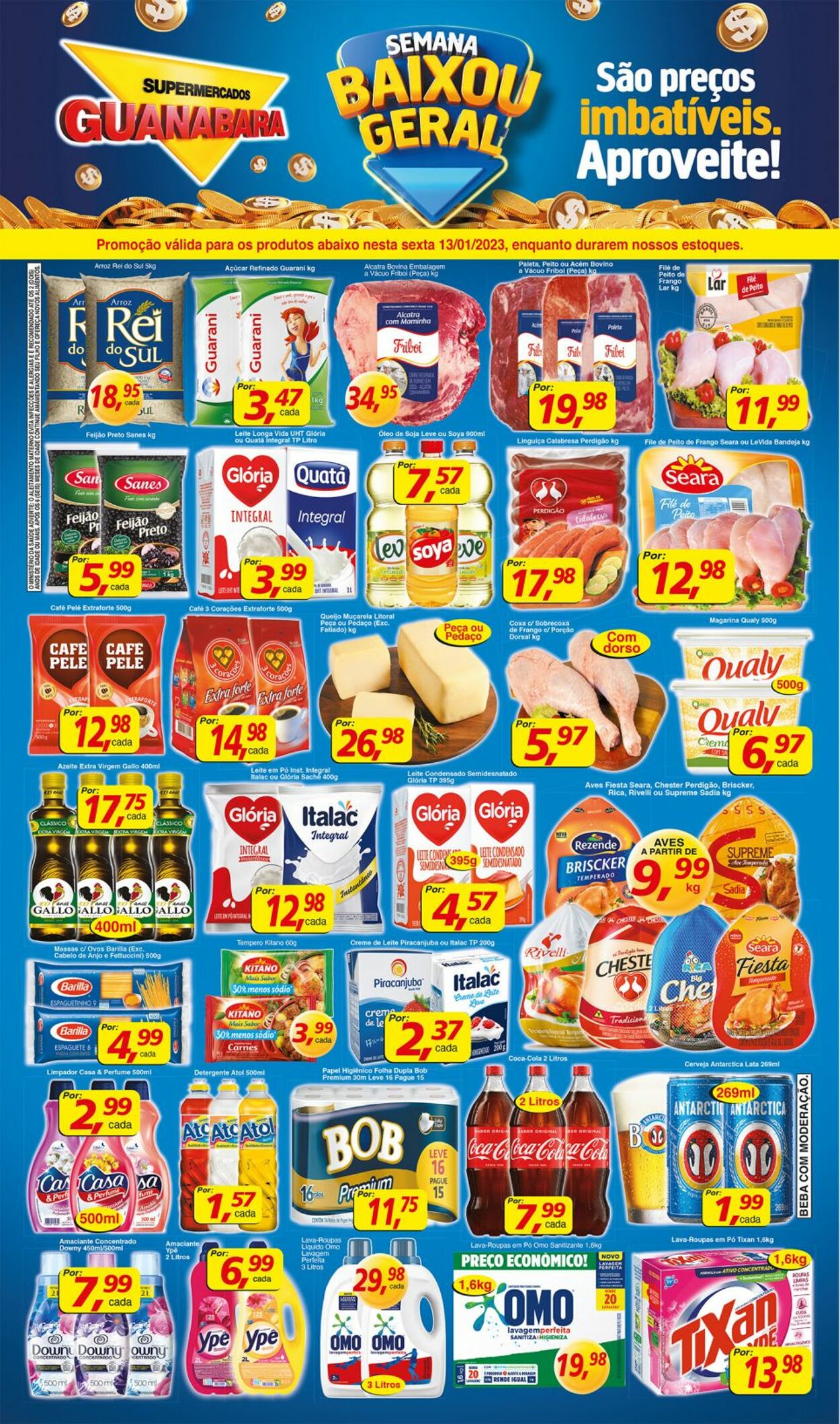 Folheto Supermercados Guanabara 12.01.2023 - 13.01.2023