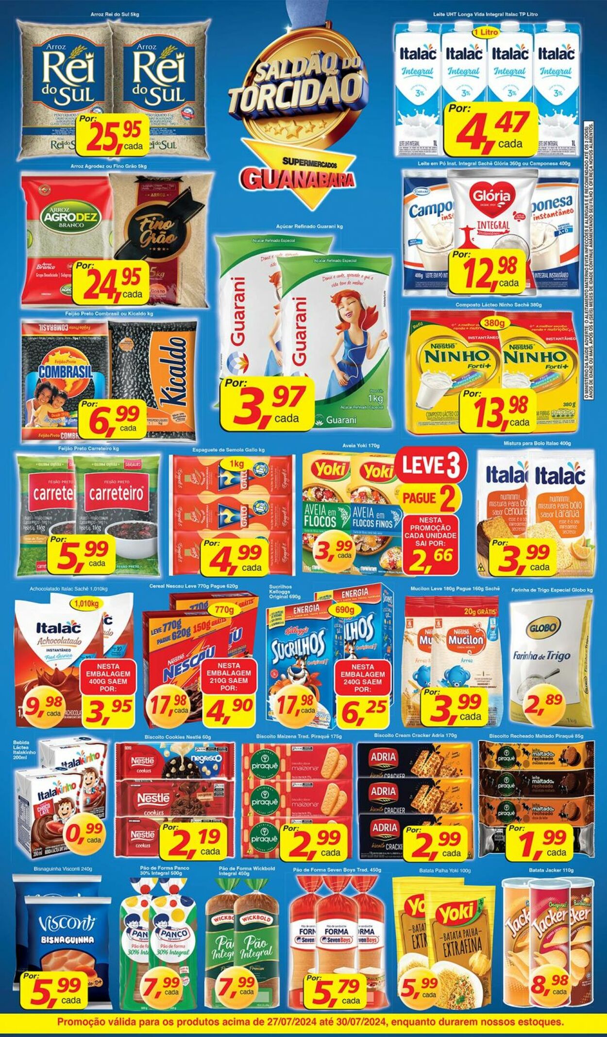 Folheto Supermercados Guanabara 27.07.2024 - 28.07.2024