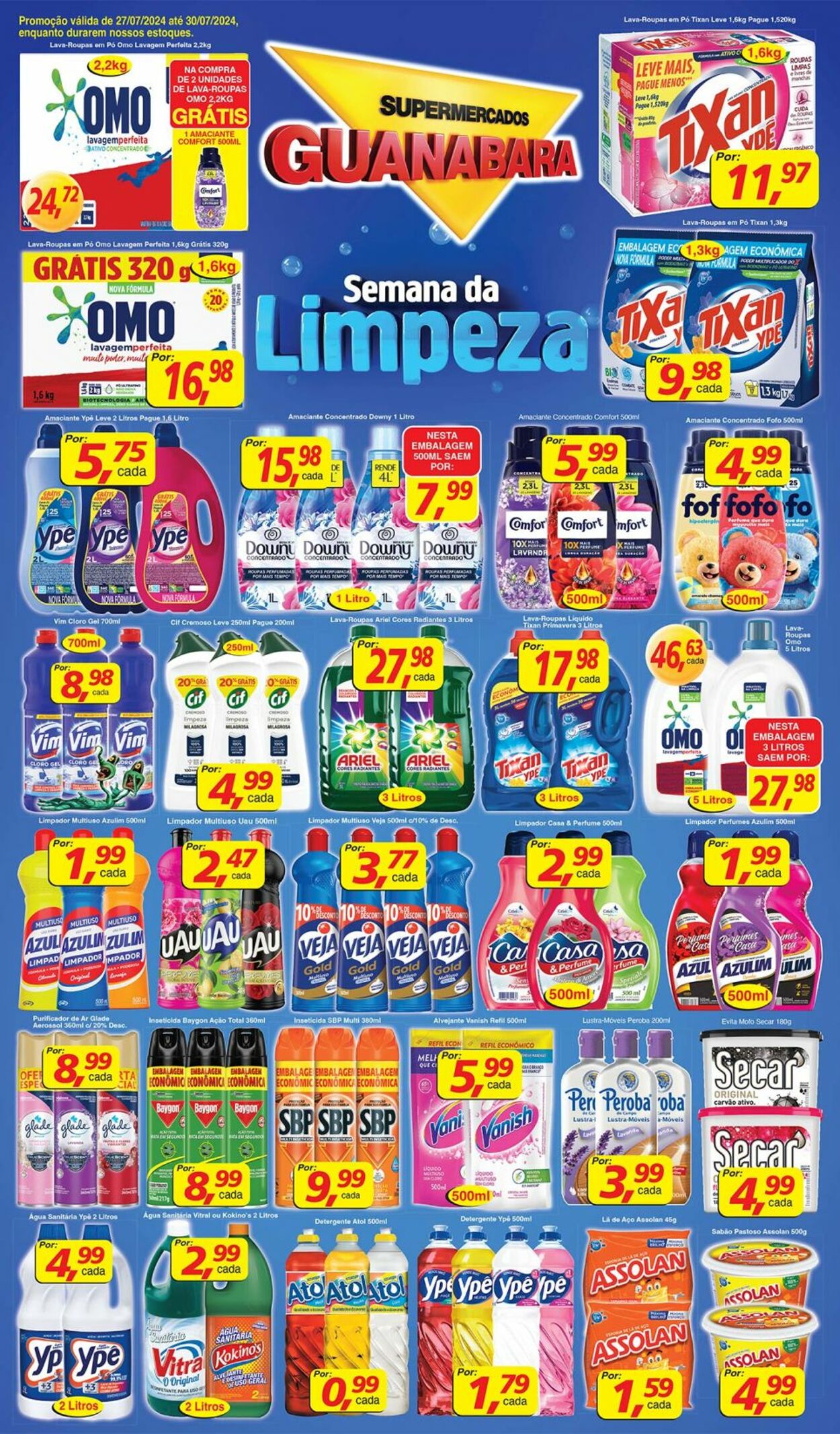 Folheto Supermercados Guanabara - Encarte — Supermercados Guanabara 27 jul, 2024 - 28 jul, 2024