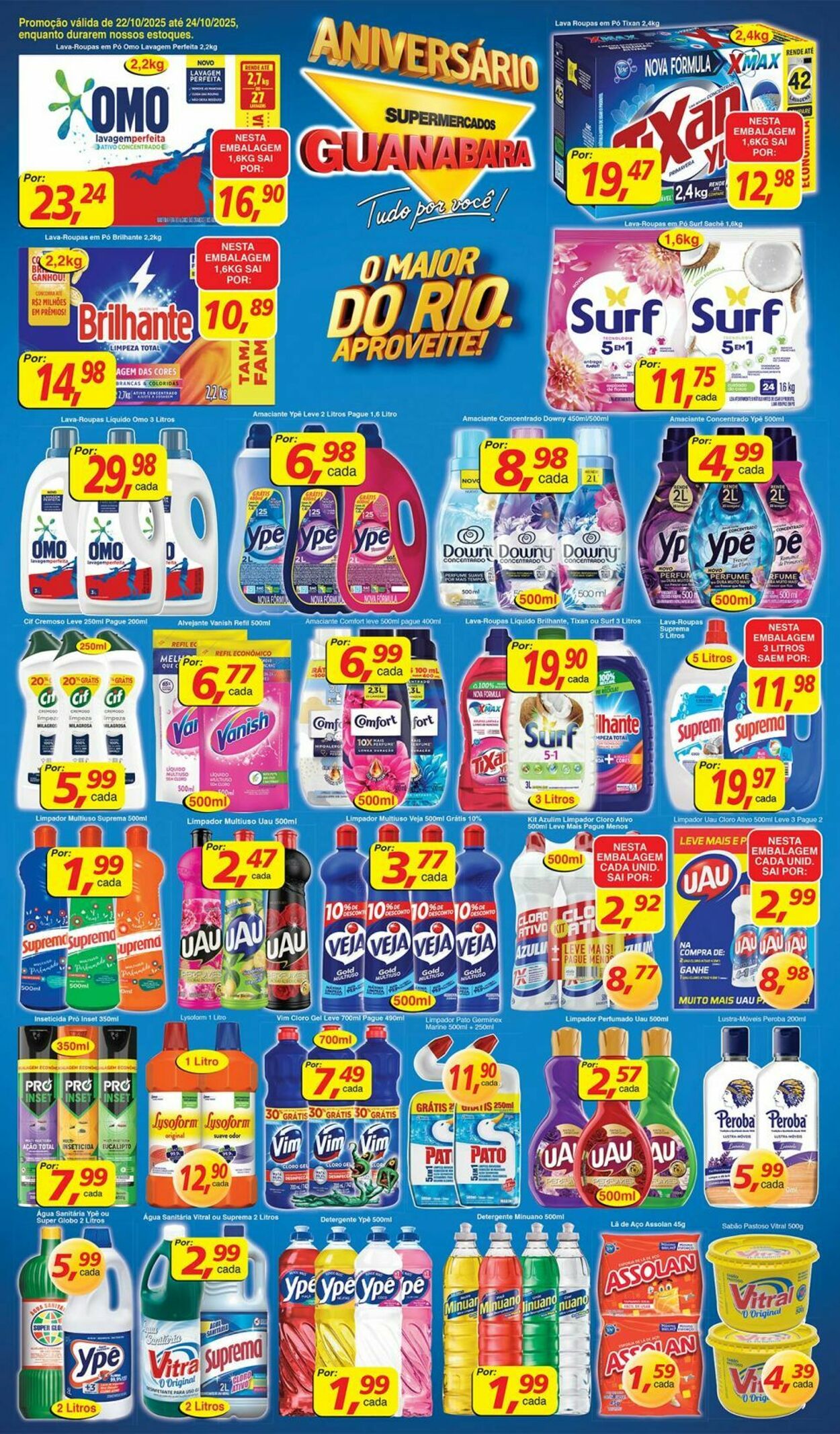 Folheto Supermercados Guanabara 22.10.2025 - 23.10.2025