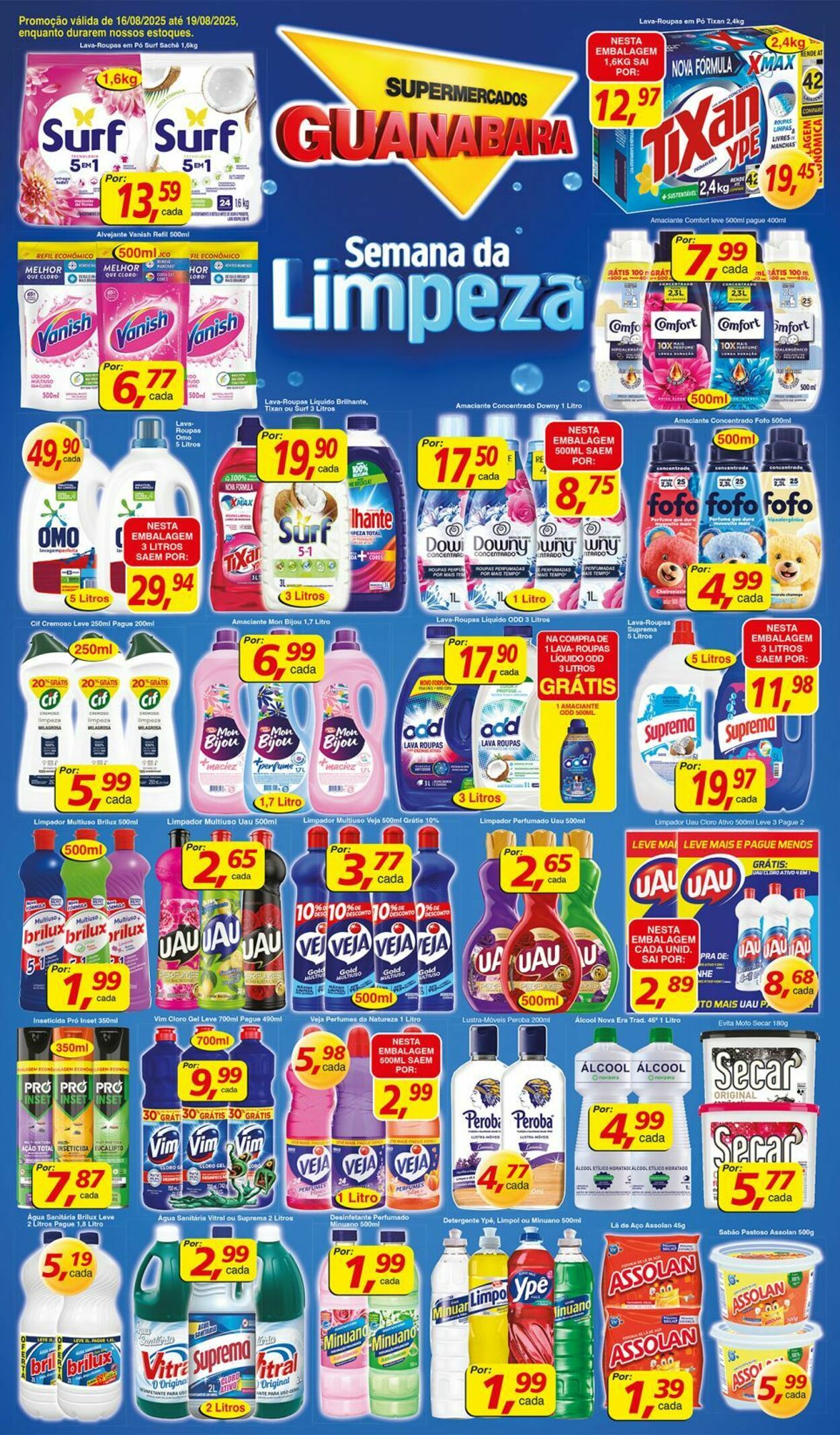 Folheto Supermercados Guanabara 16.08.2025 - 17.08.2025