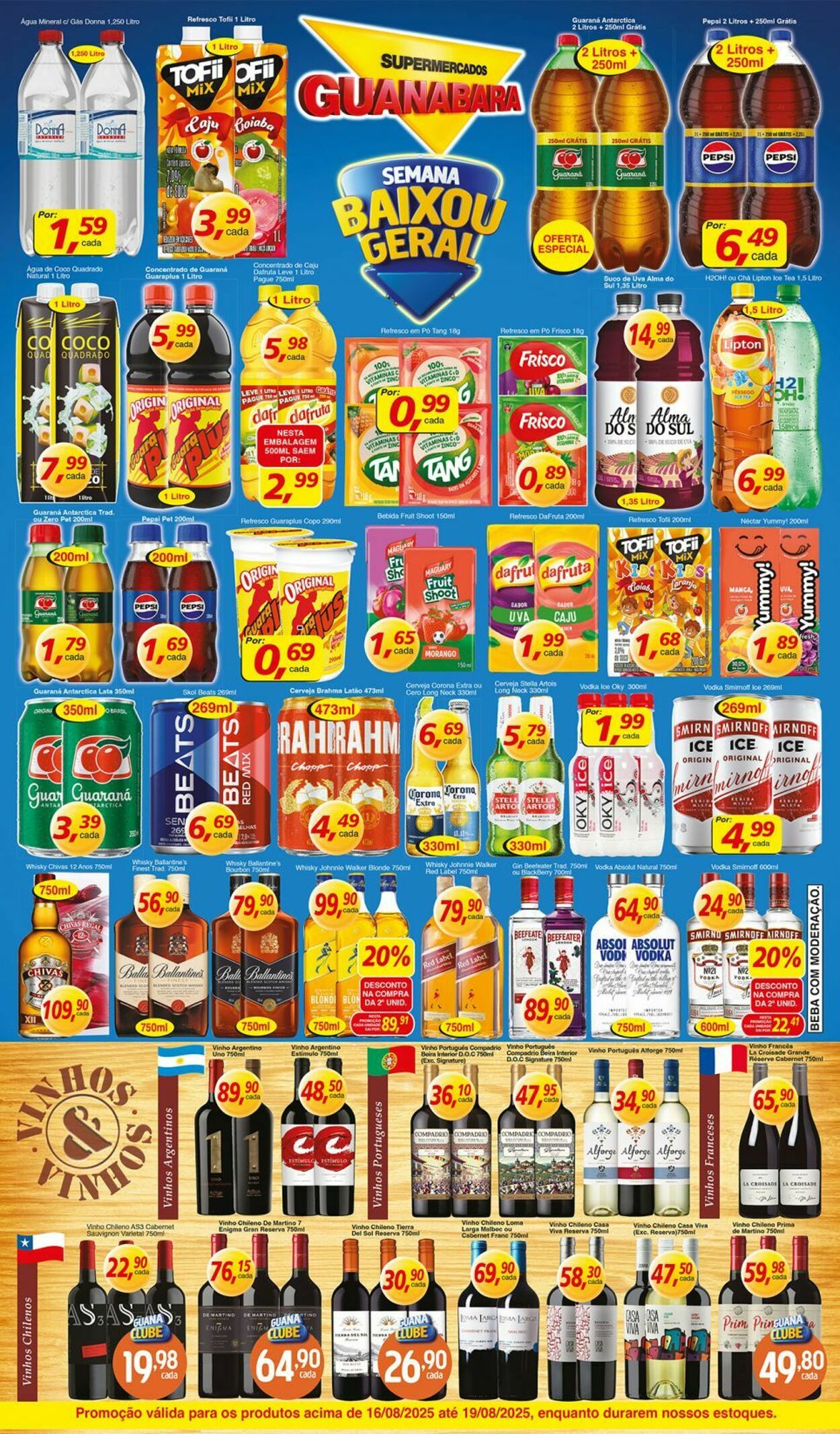 Folheto Supermercados Guanabara 16.08.2025 - 17.08.2025