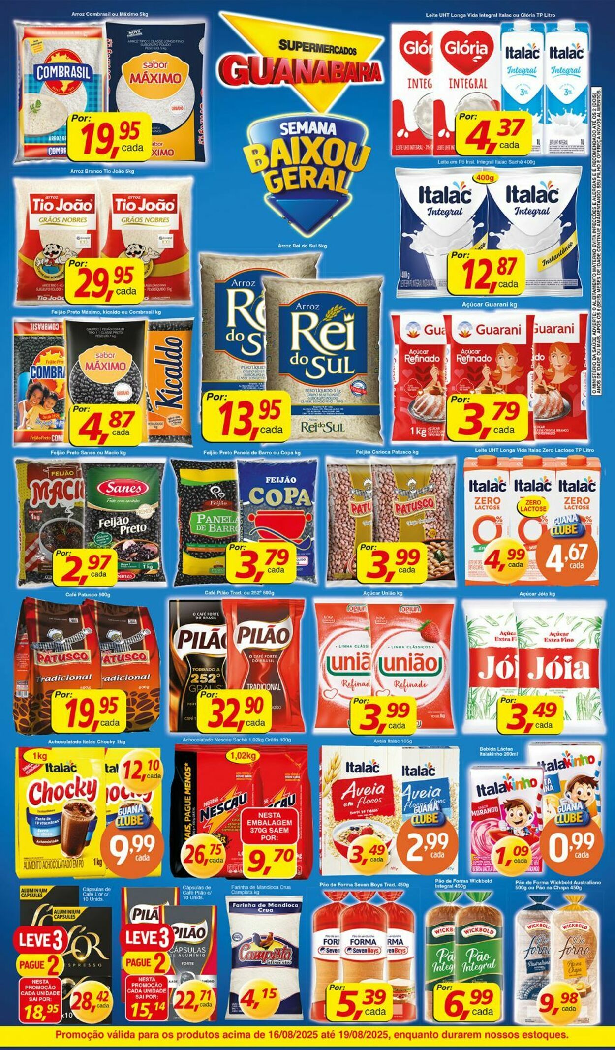 Folheto Supermercados Guanabara 16.08.2025 - 17.08.2025