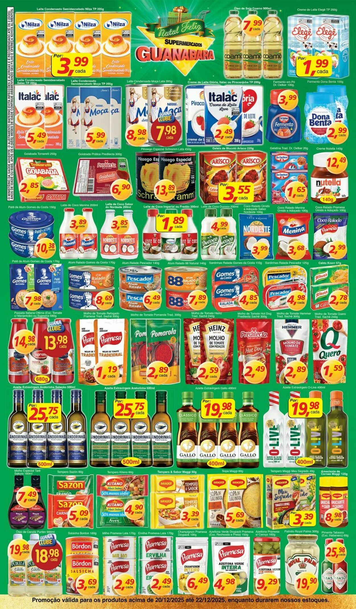 Folheto Supermercados Guanabara 20.12.2025 - 21.12.2025
