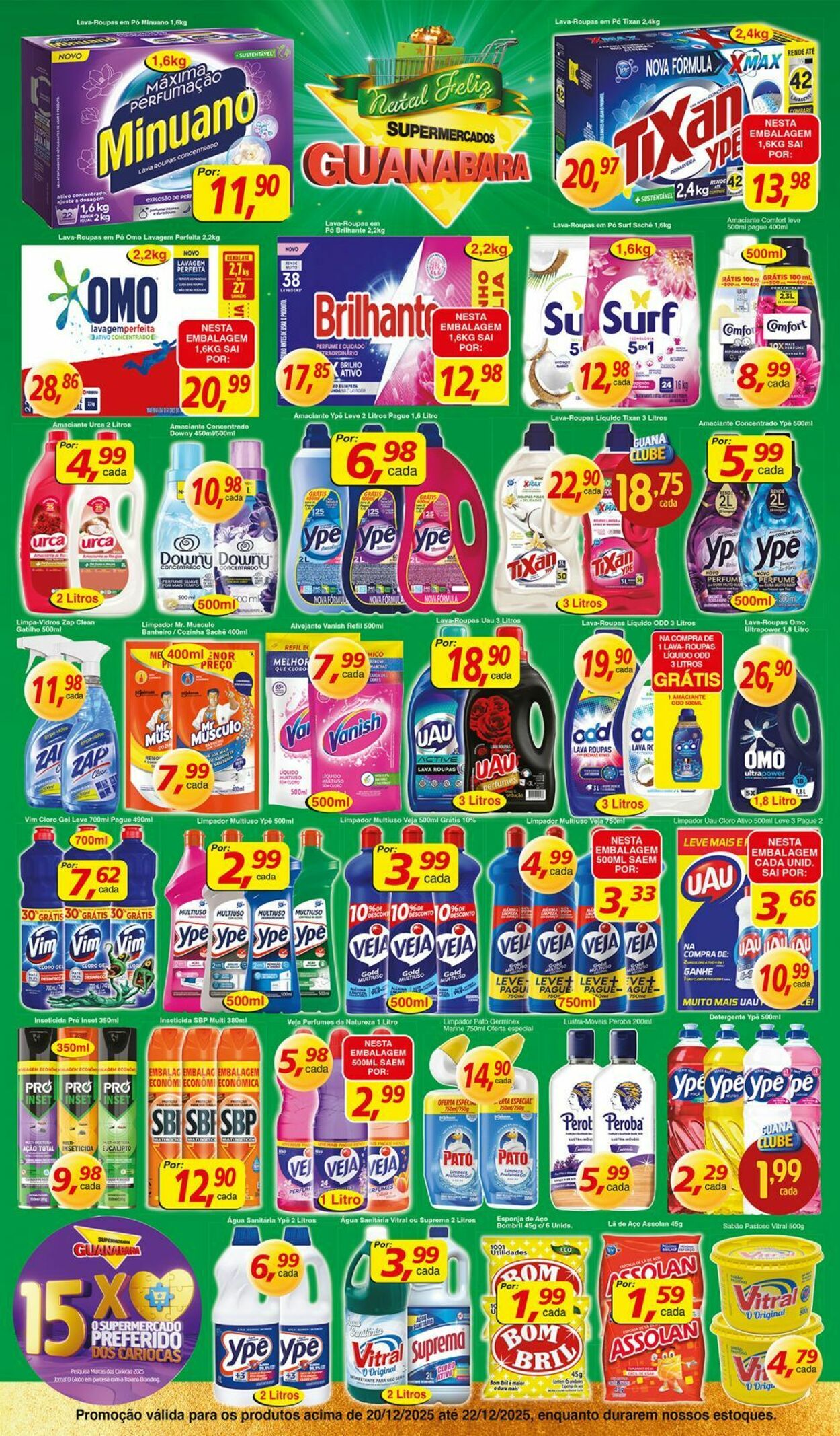 Folheto Supermercados Guanabara 20.12.2025 - 21.12.2025