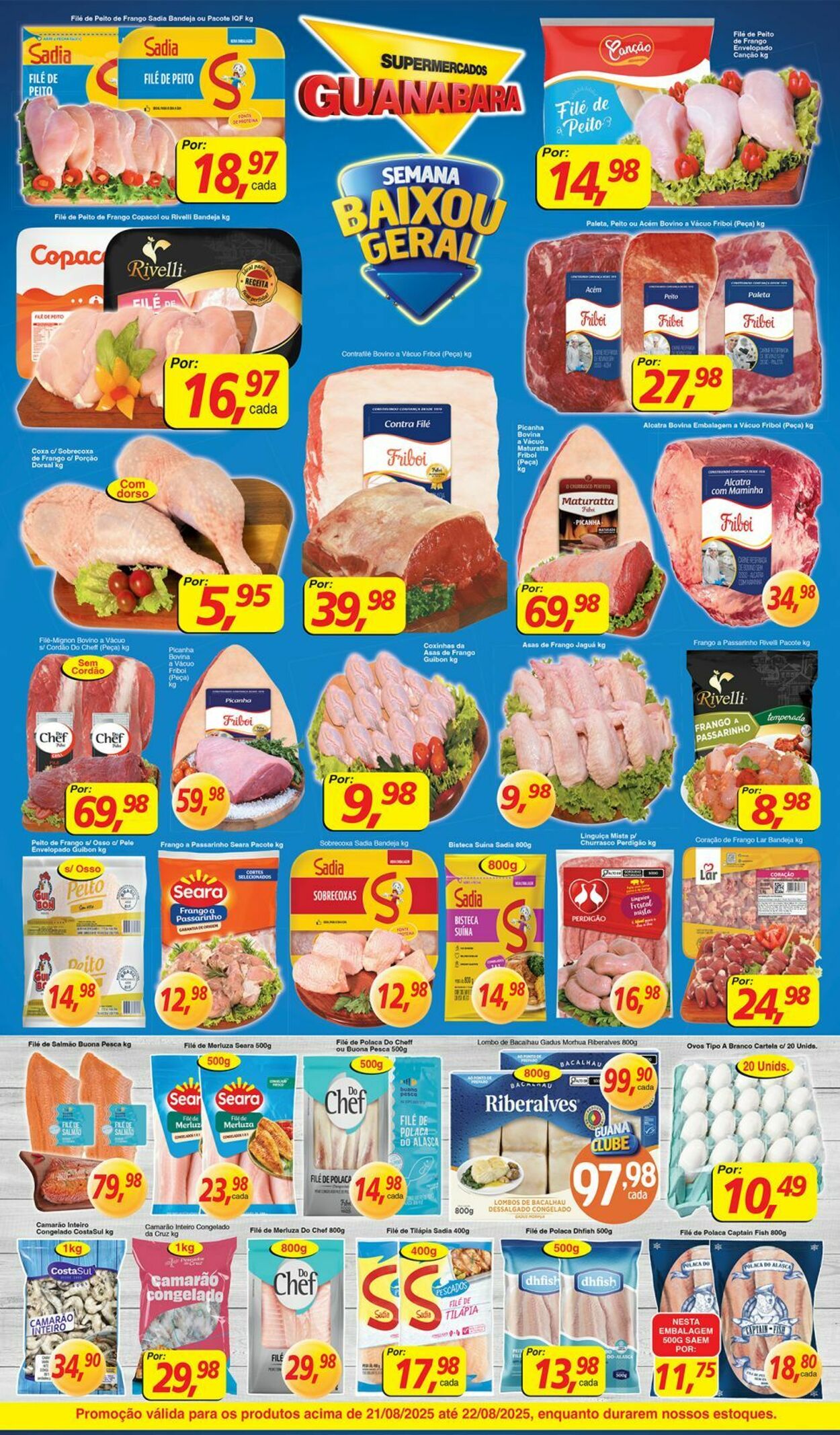 Folheto Supermercados Guanabara 21.08.2025 - 22.08.2025