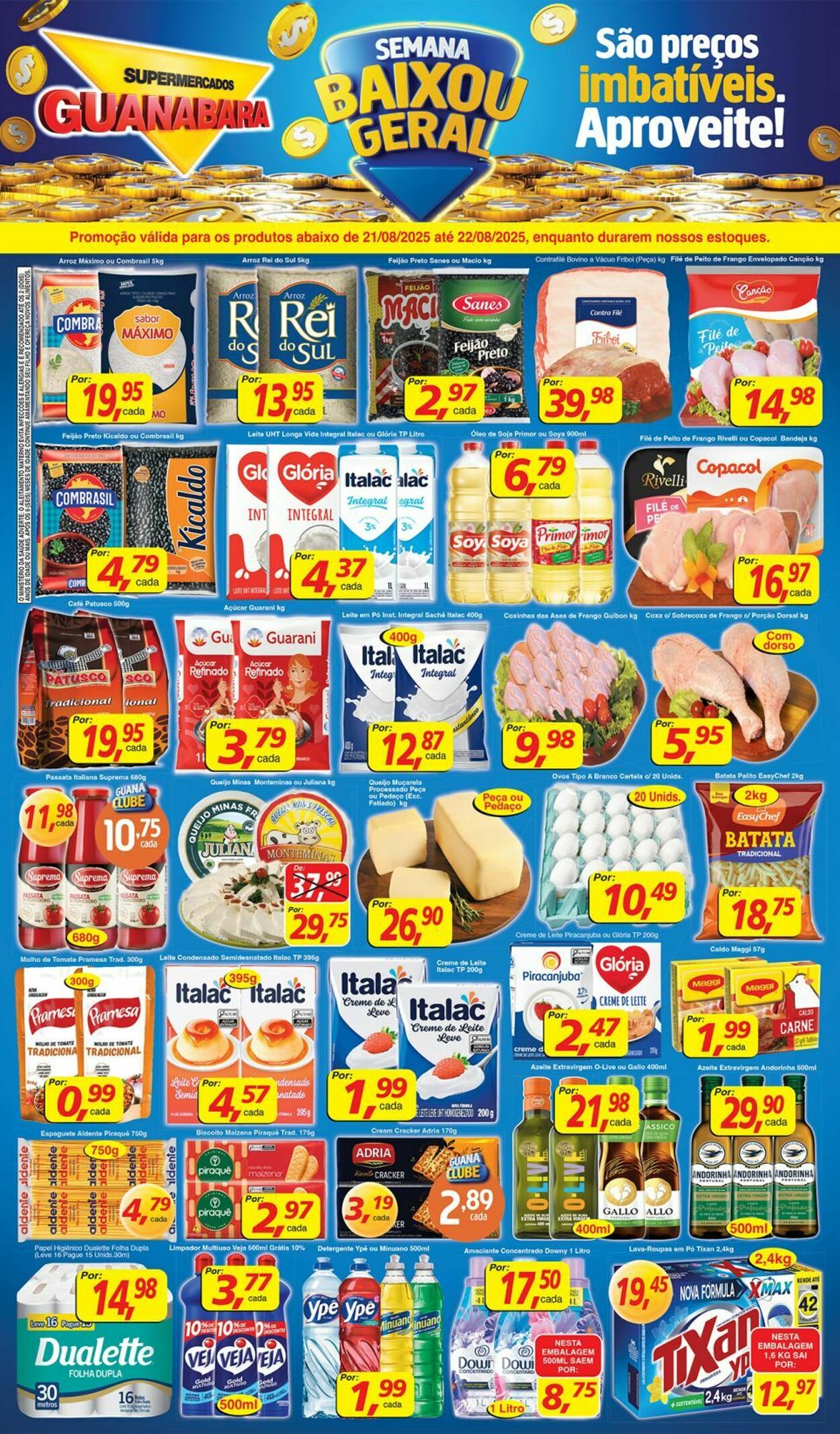 Folheto Supermercados Guanabara 21.08.2025 - 22.08.2025