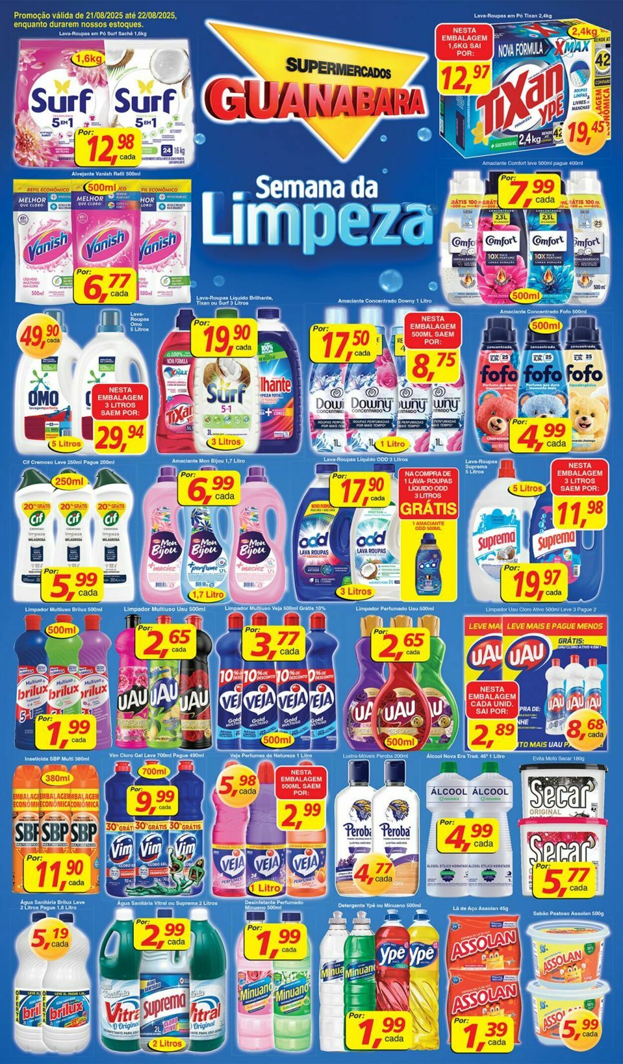 Folheto Supermercados Guanabara 21.08.2025 - 22.08.2025