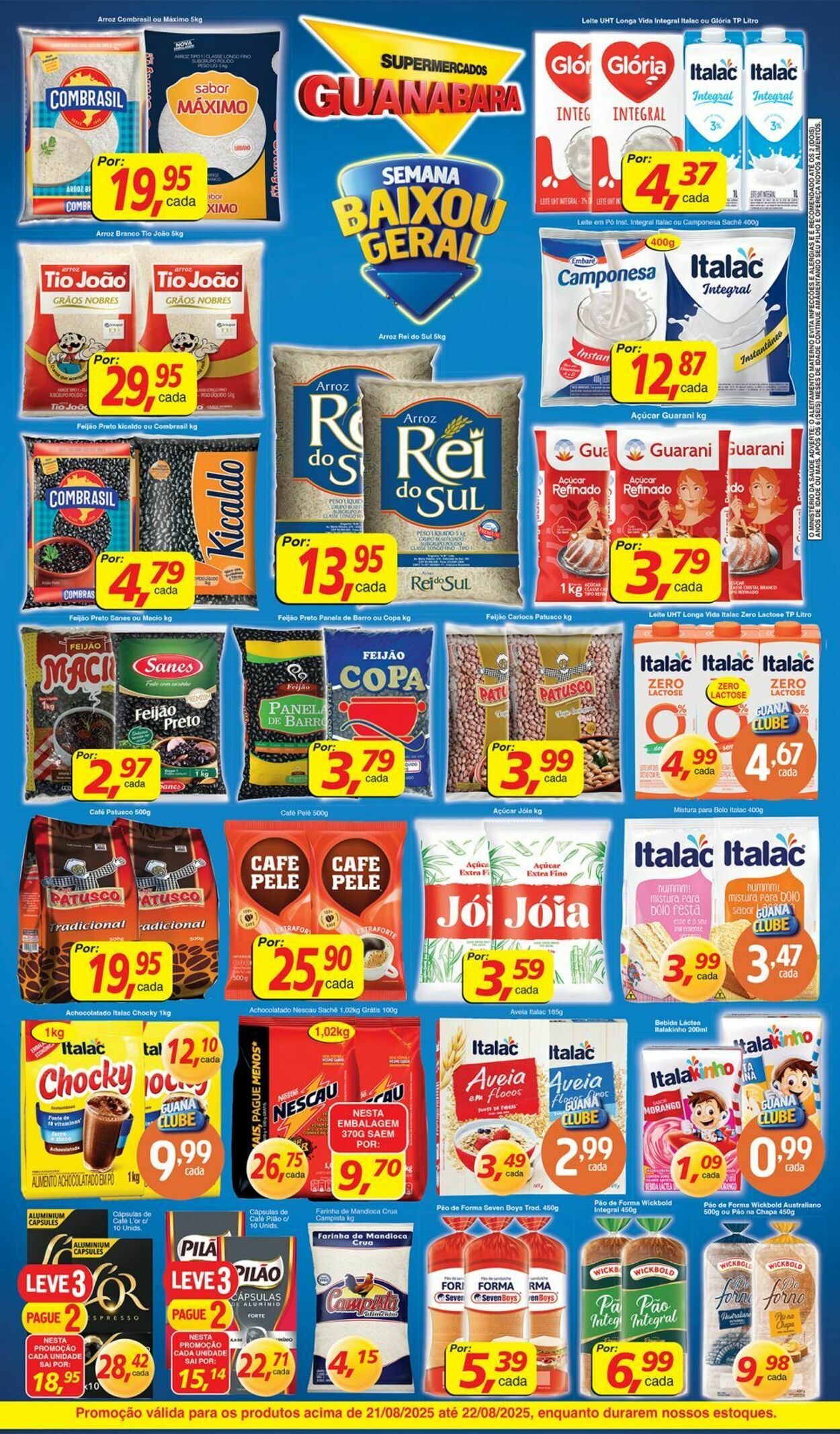 Folheto Supermercados Guanabara 21.08.2025 - 22.08.2025