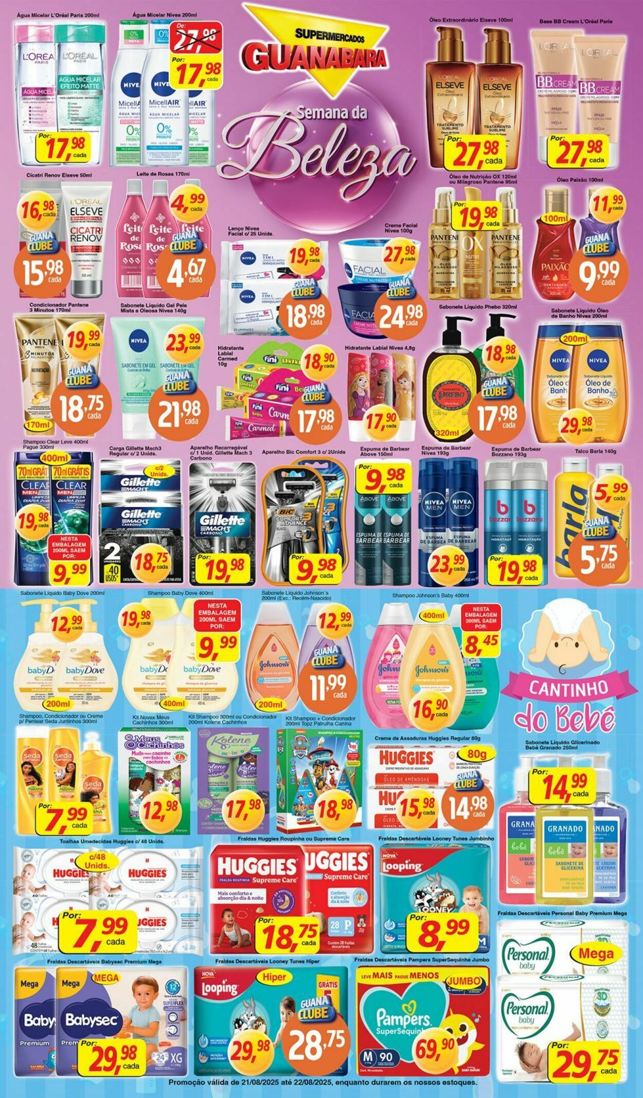 Folheto Supermercados Guanabara 21.08.2025 - 22.08.2025