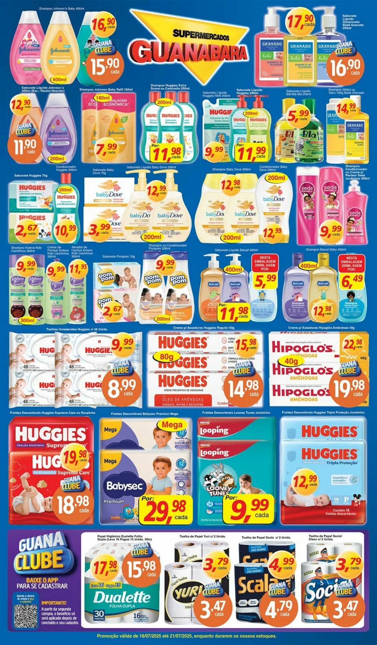 Folheto Supermercados Guanabara 18.07.2025 - 19.07.2025