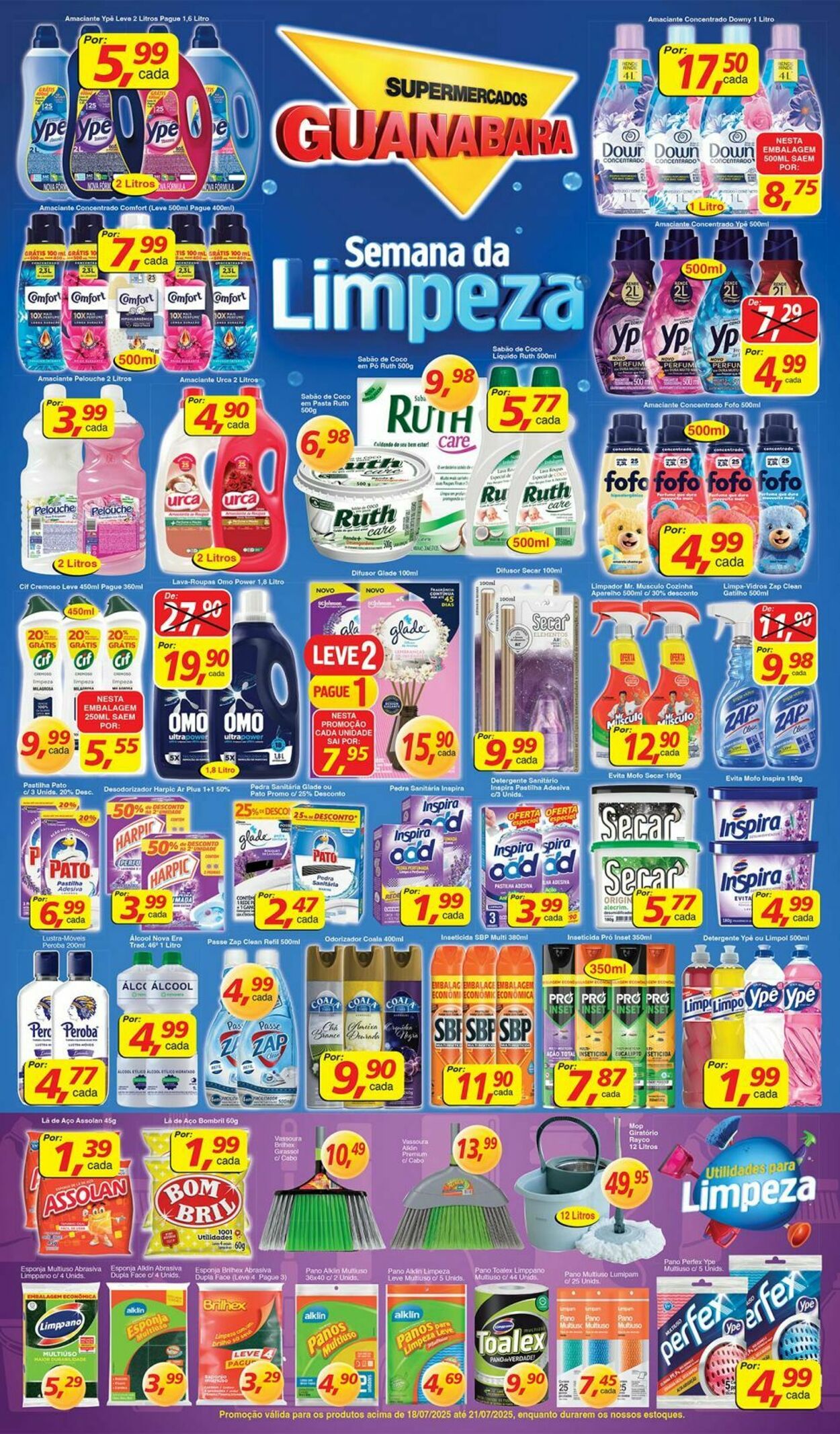 Folheto Supermercados Guanabara 18.07.2025 - 19.07.2025
