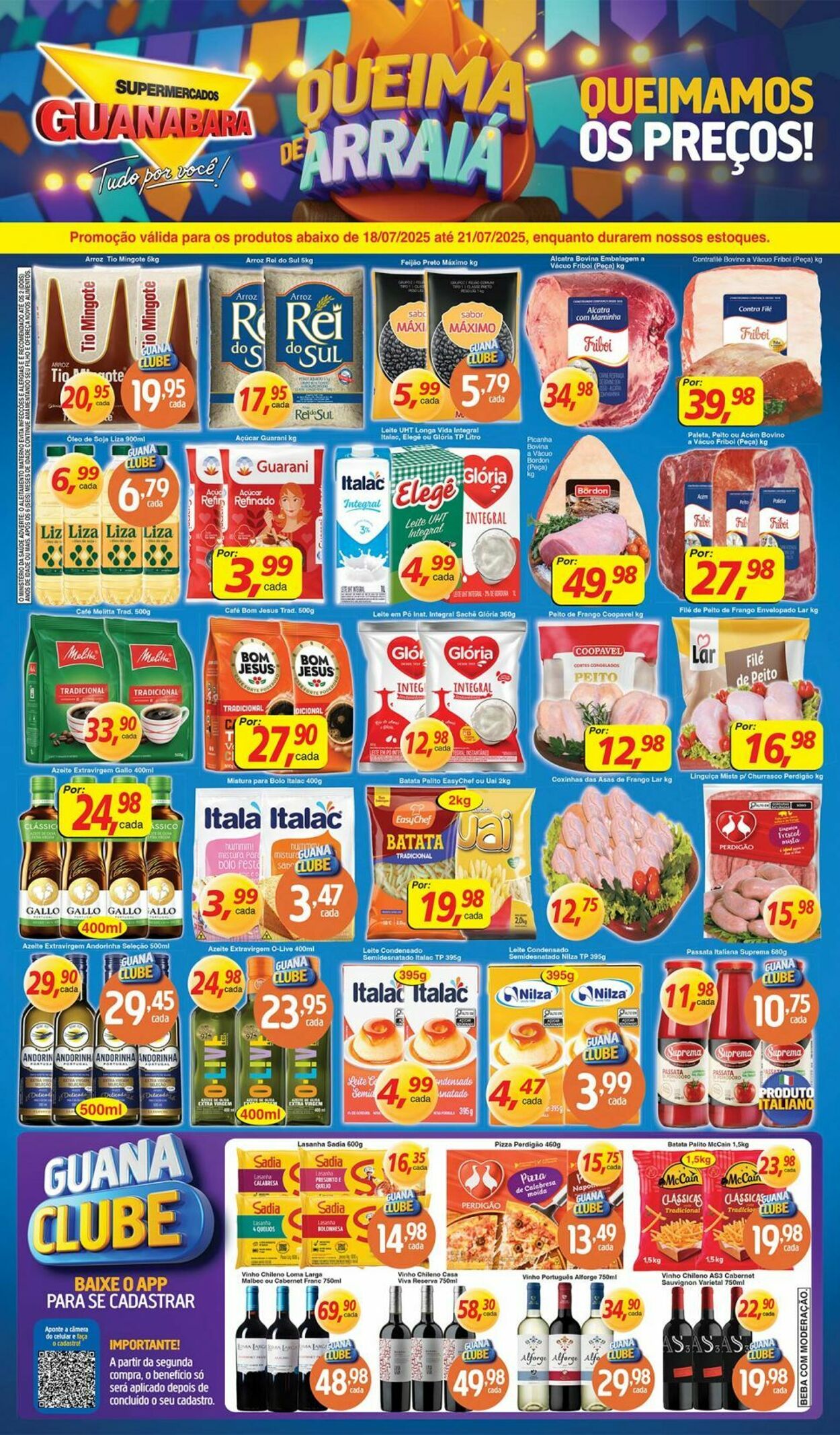 Folheto Supermercados Guanabara 18.07.2025 - 19.07.2025