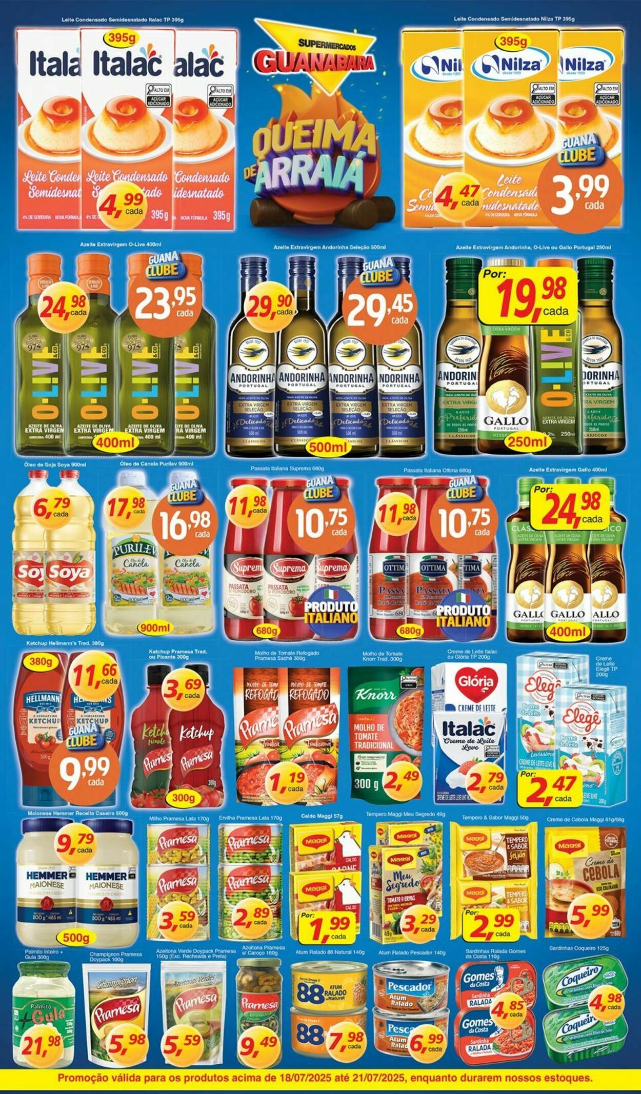 Folheto Supermercados Guanabara 18.07.2025 - 19.07.2025