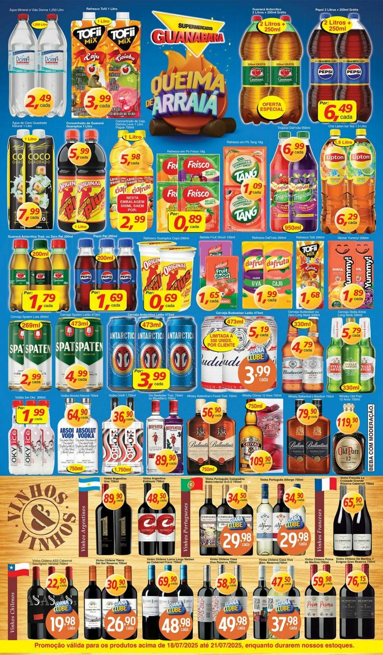 Folheto Supermercados Guanabara 18.07.2025 - 19.07.2025