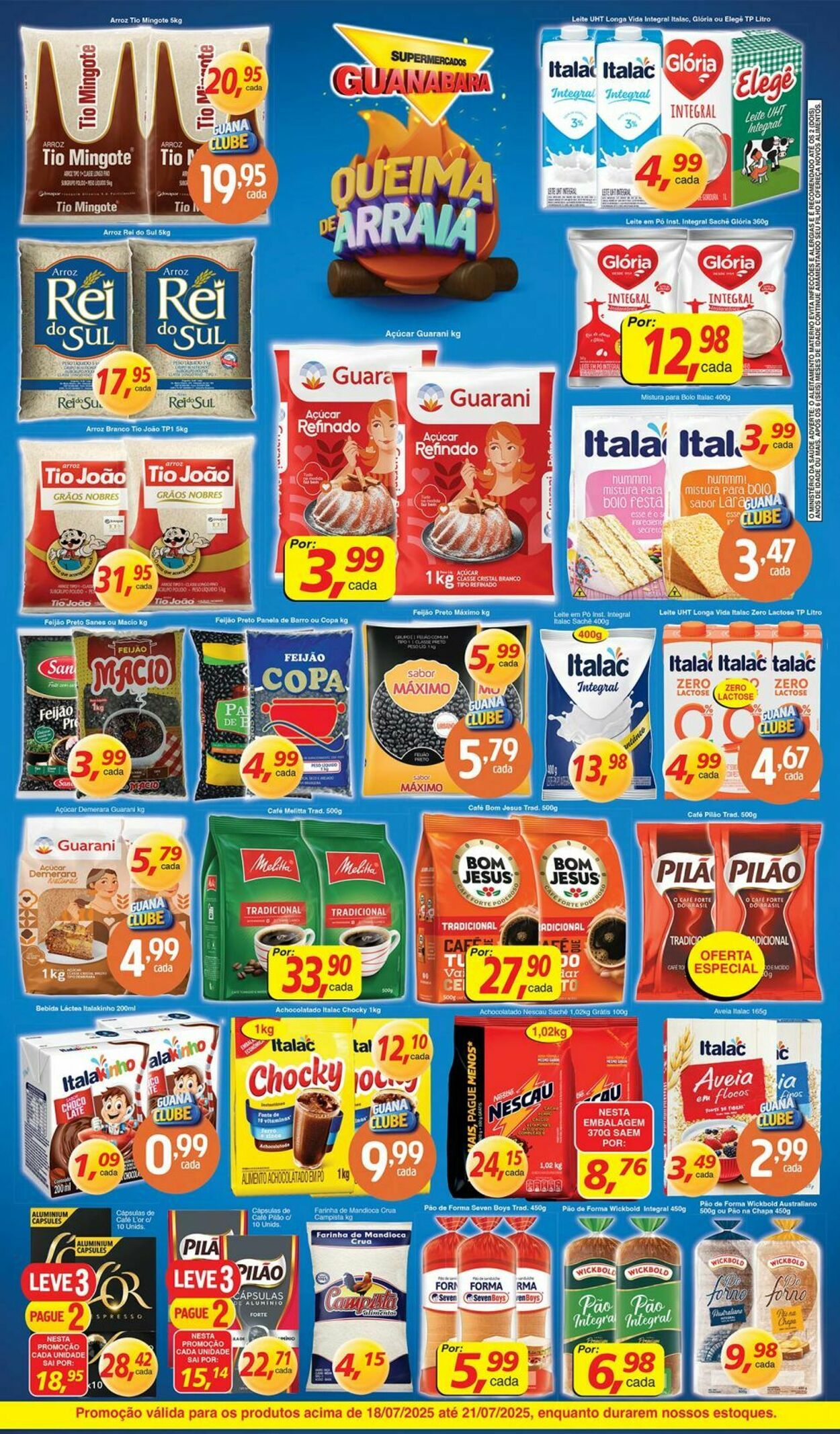 Folheto Supermercados Guanabara 18.07.2025 - 19.07.2025