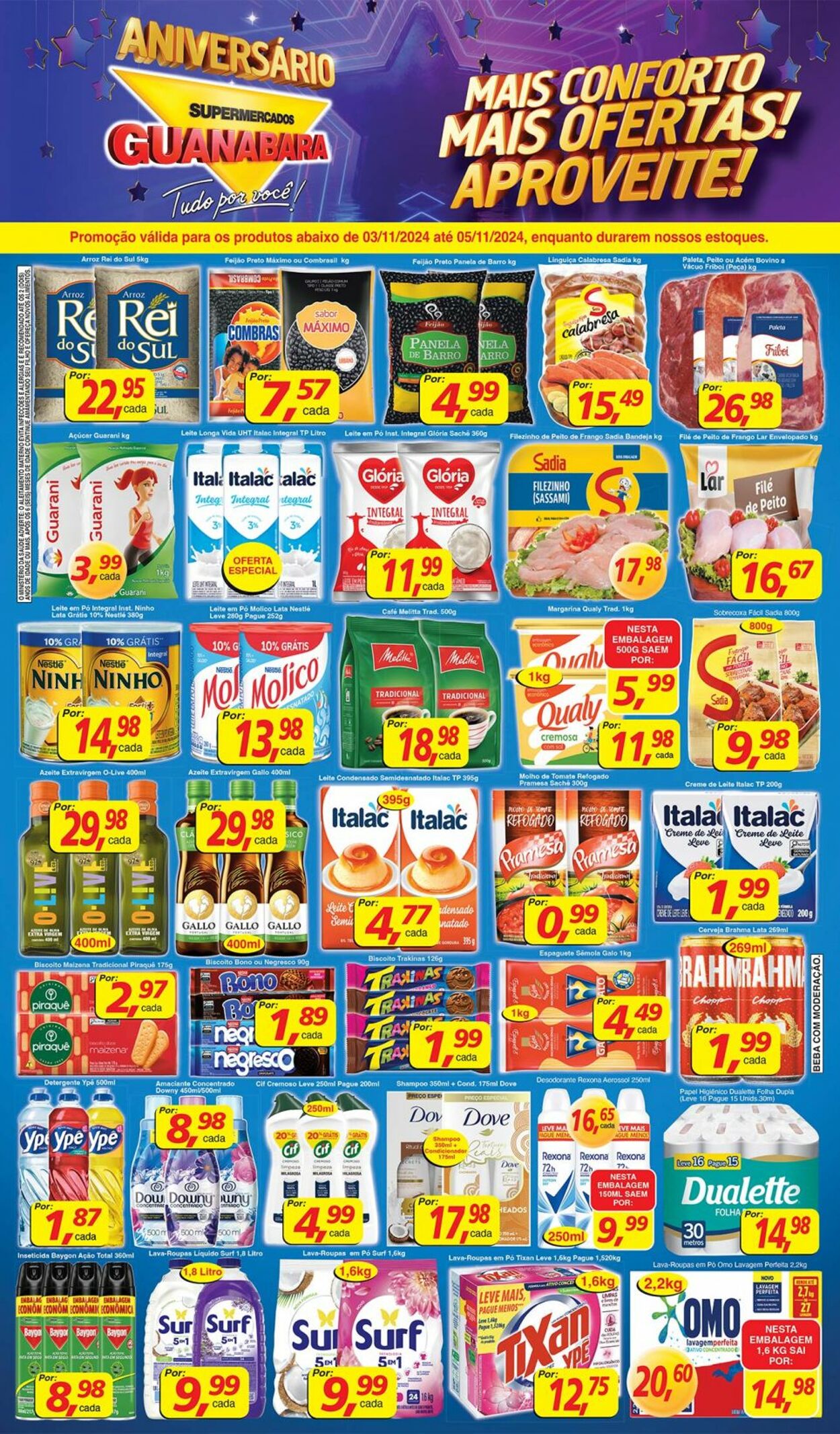 Folheto Supermercados Guanabara 03.11.2024 - 04.11.2024