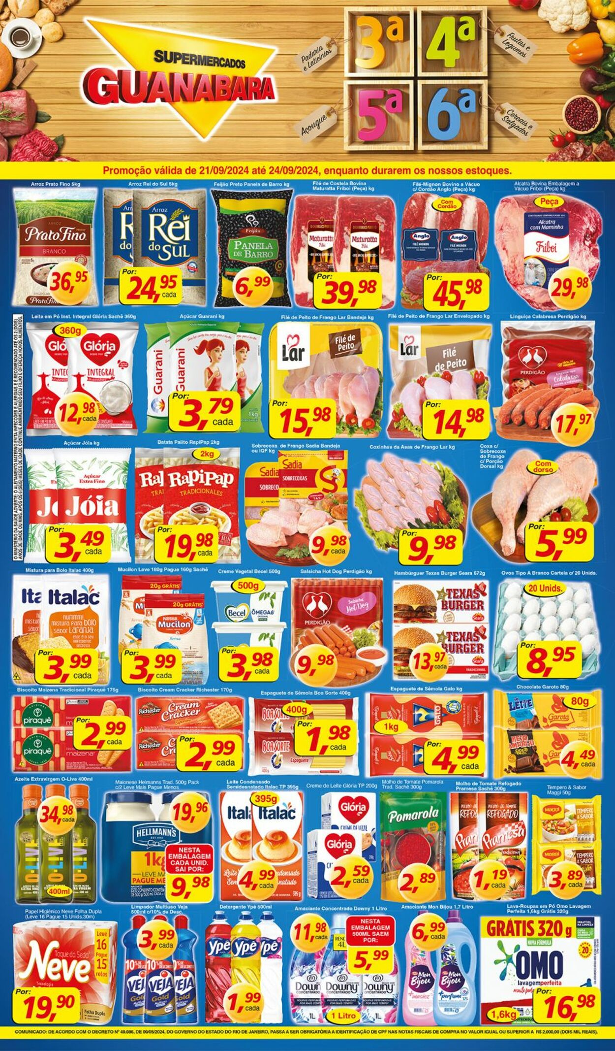 Folheto Supermercados Guanabara 21.09.2024 - 22.09.2024