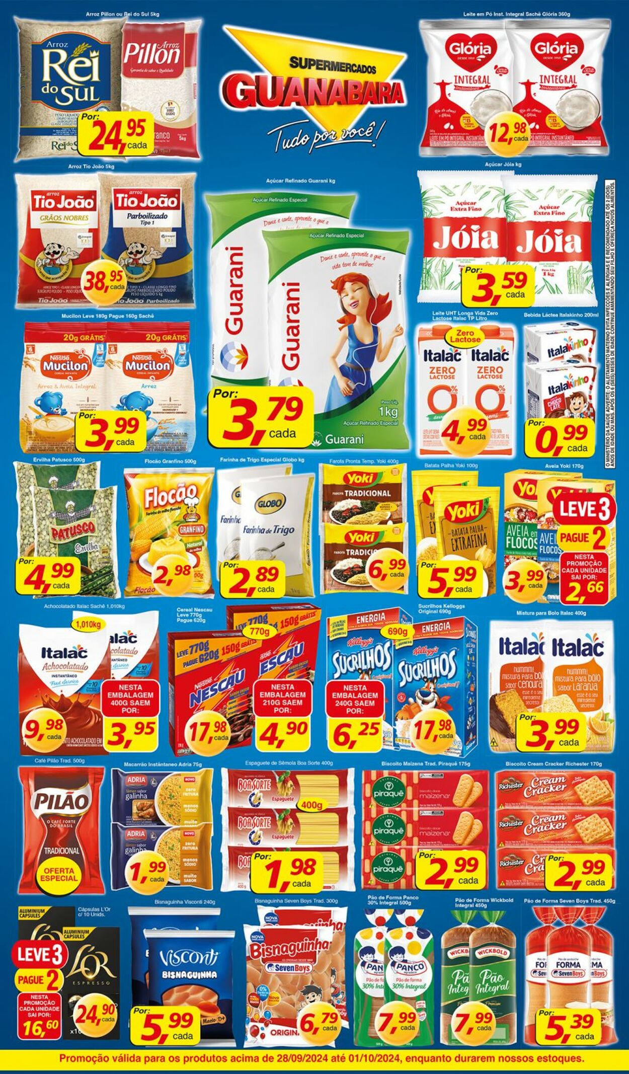 Folheto Supermercados Guanabara 28.09.2024 - 29.09.2024