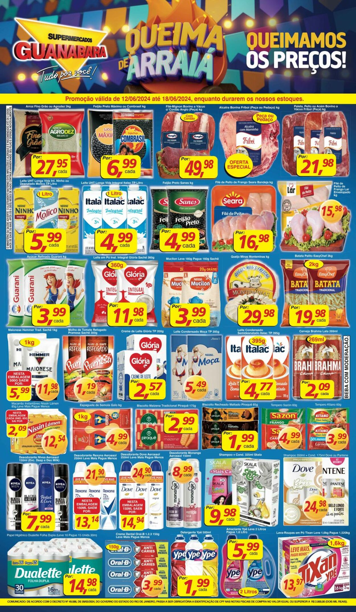 Folheto Supermercados Guanabara 12.06.2024 - 13.06.2024