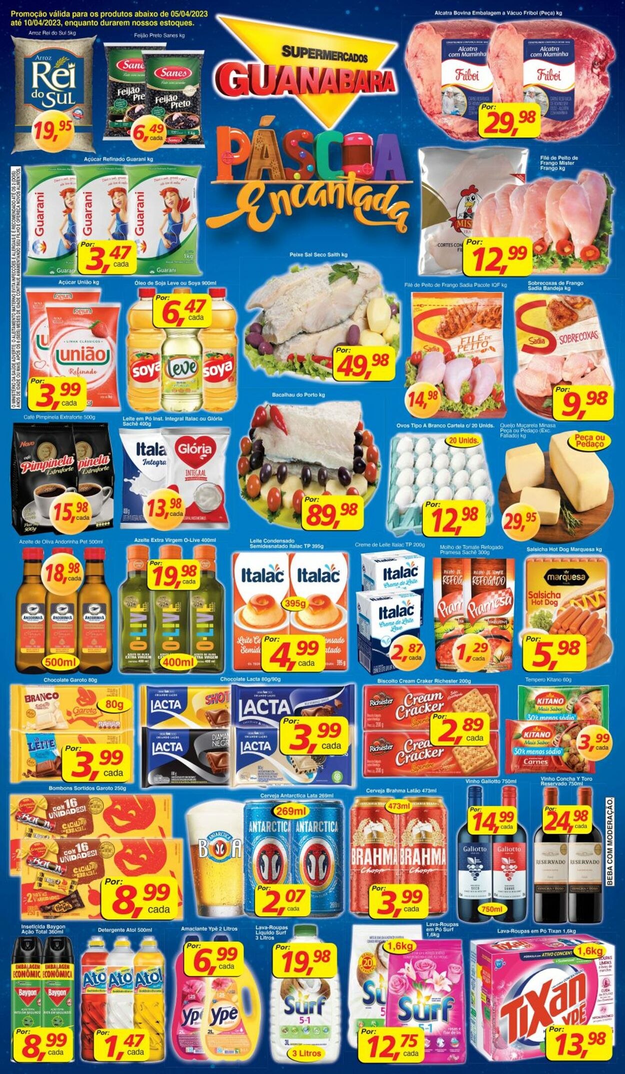 Folheto Supermercados Guanabara 05.04.2023 - 10.04.2023