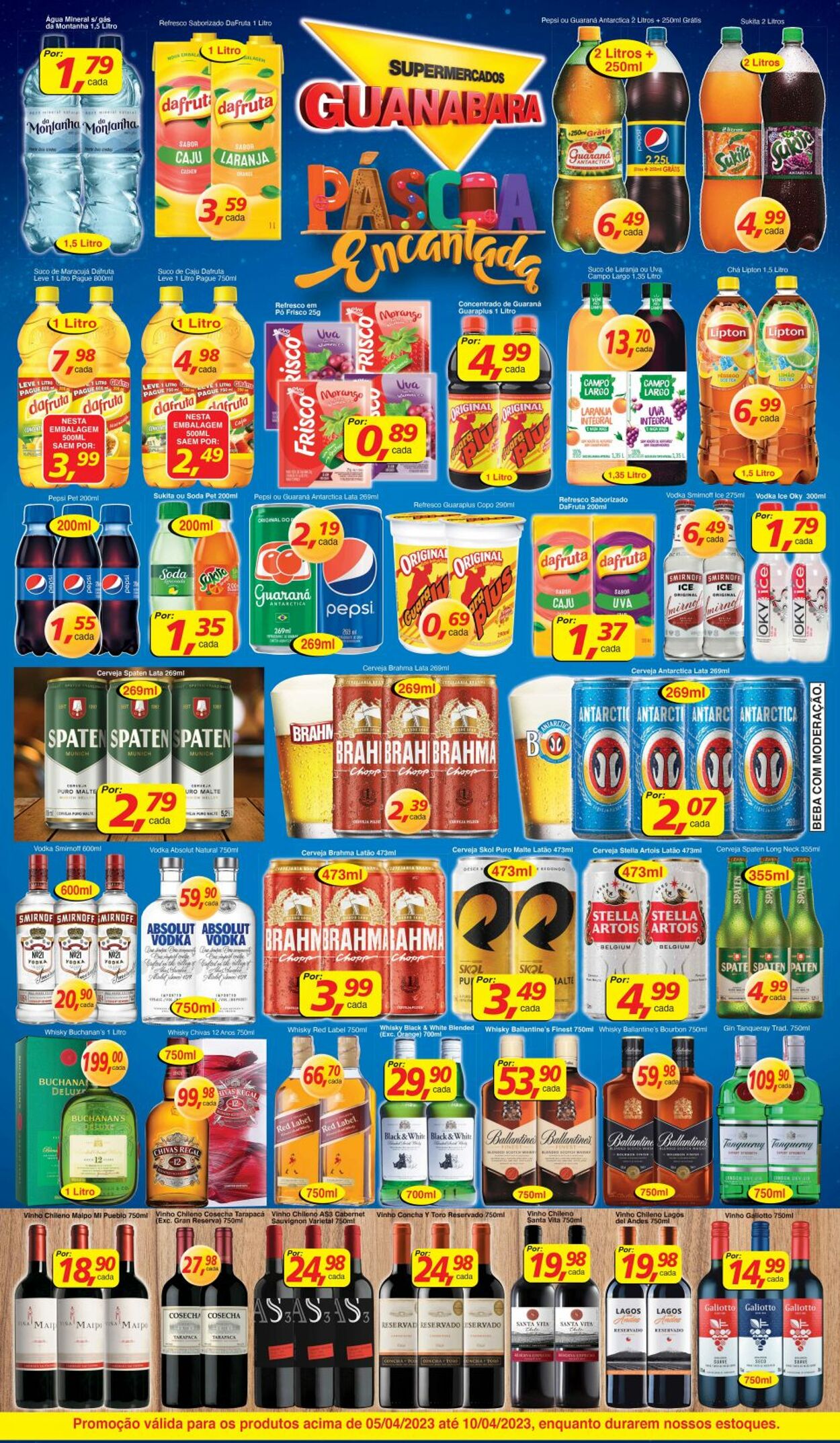 Folheto Supermercados Guanabara 05.04.2023 - 10.04.2023