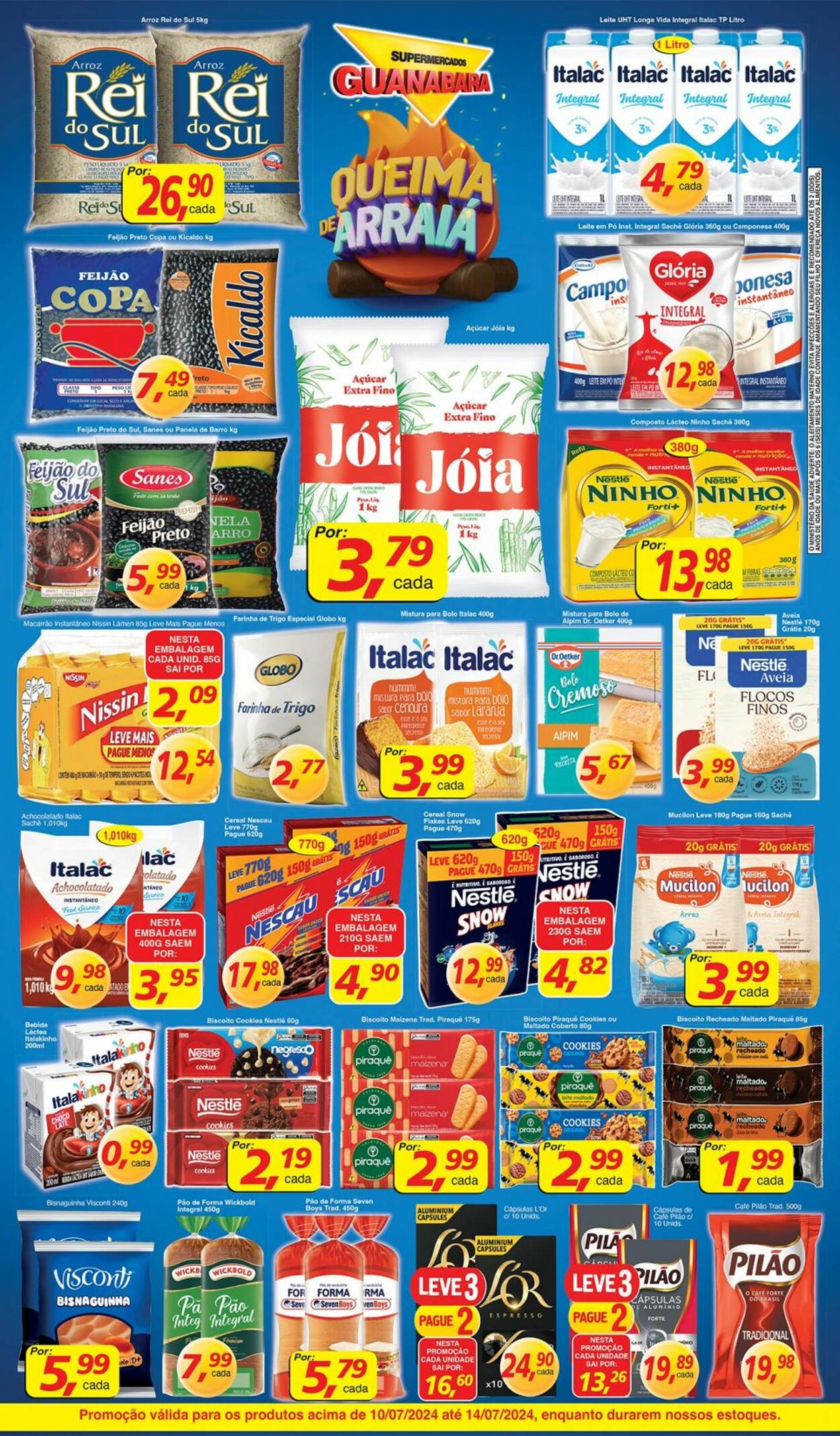 Folheto Supermercados Guanabara 10.07.2024 - 11.07.2024