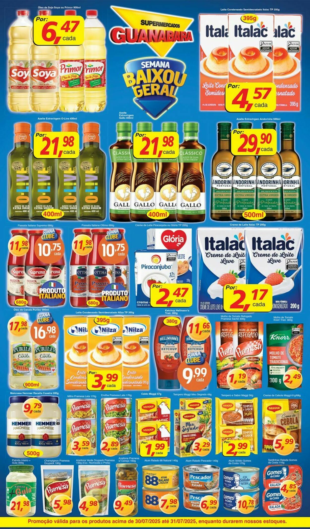 Folheto Supermercados Guanabara 30.07.2025 - 31.07.2025