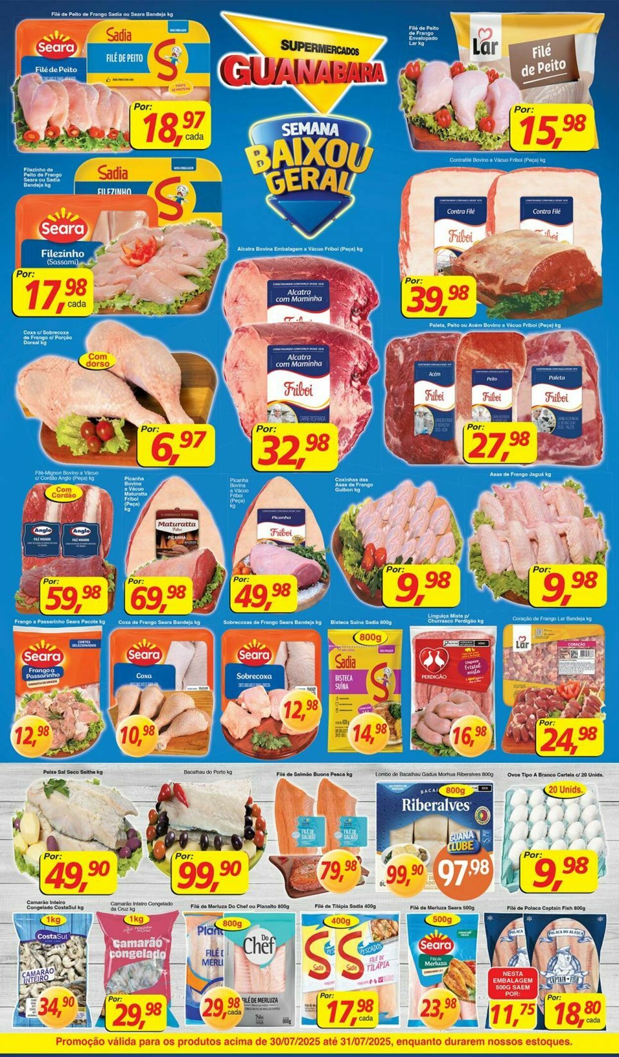 Folheto Supermercados Guanabara 30.07.2025 - 31.07.2025