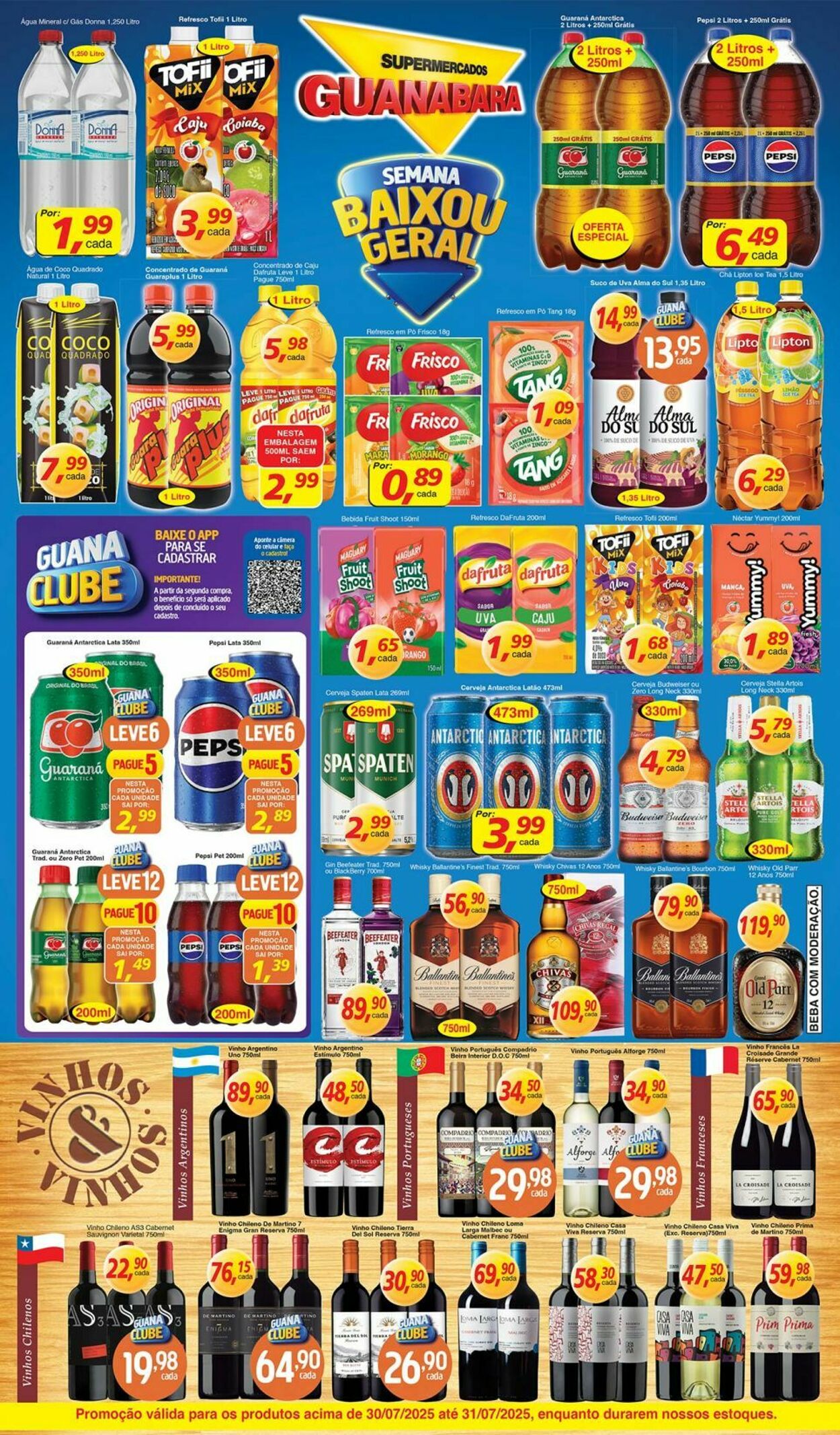 Folheto Supermercados Guanabara 30.07.2025 - 31.07.2025