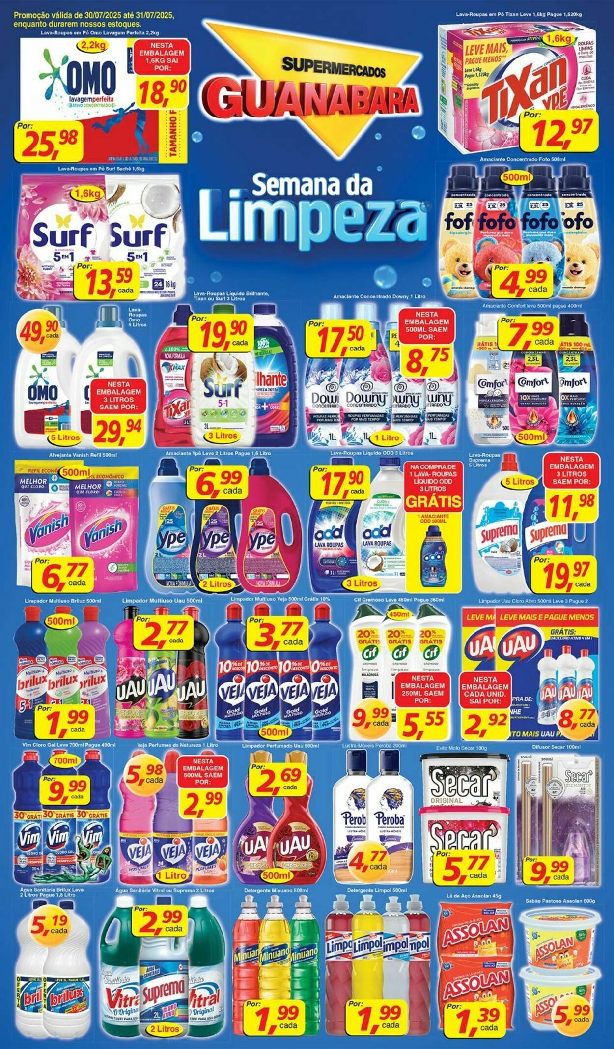 Folheto Supermercados Guanabara 30.07.2025 - 31.07.2025