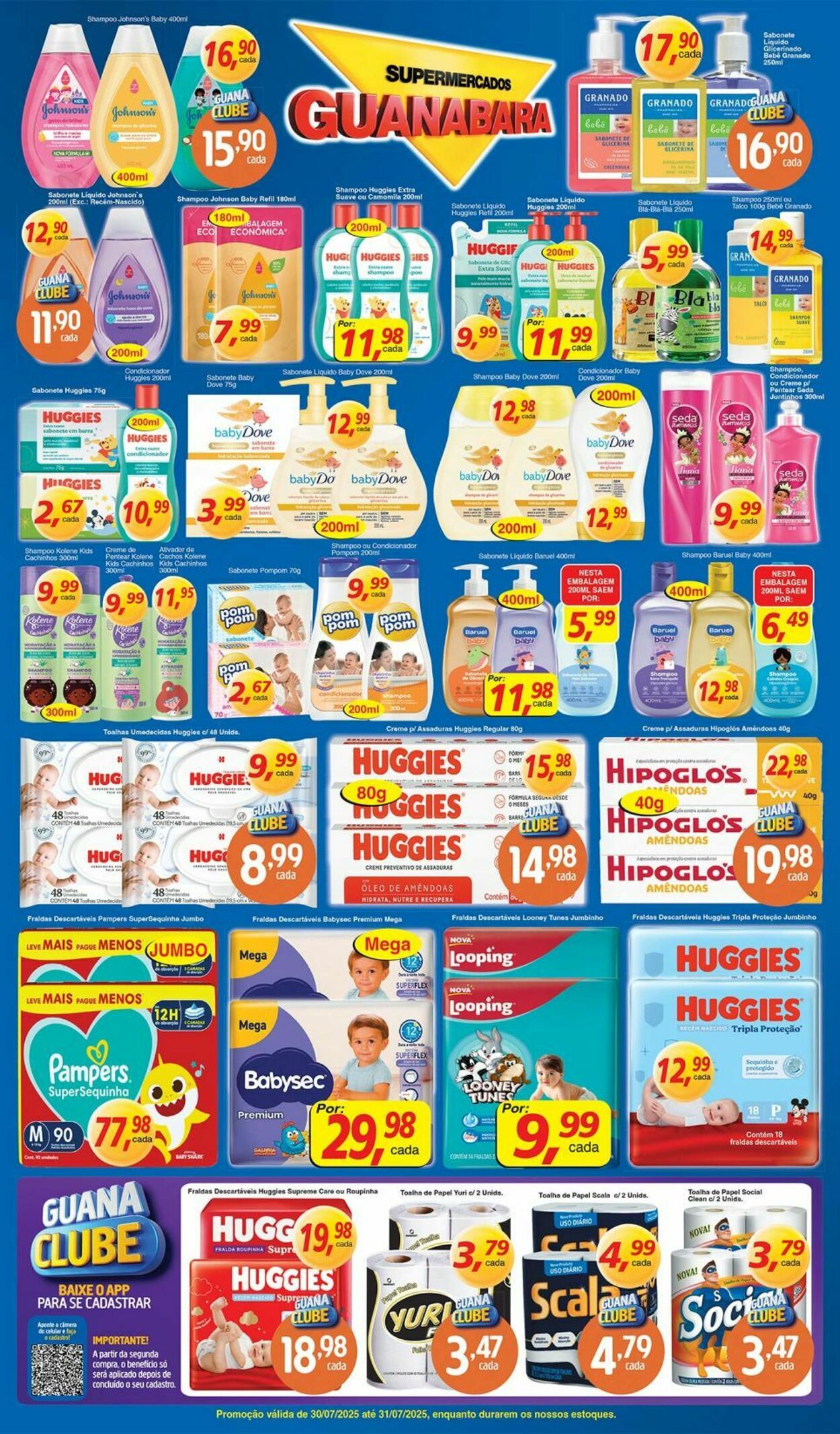 Folheto Supermercados Guanabara 30.07.2025 - 31.07.2025