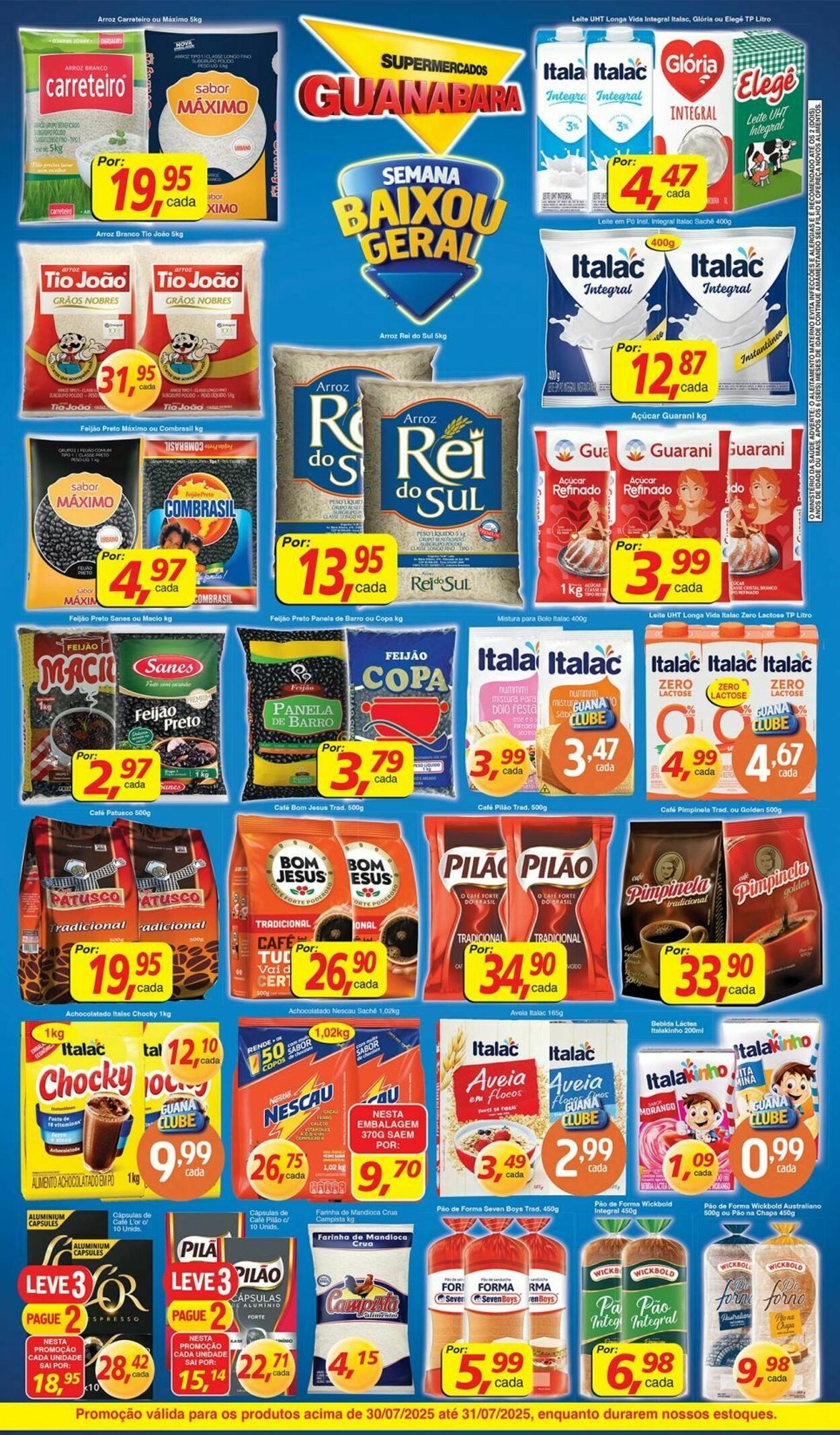 Folheto Supermercados Guanabara 30.07.2025 - 31.07.2025