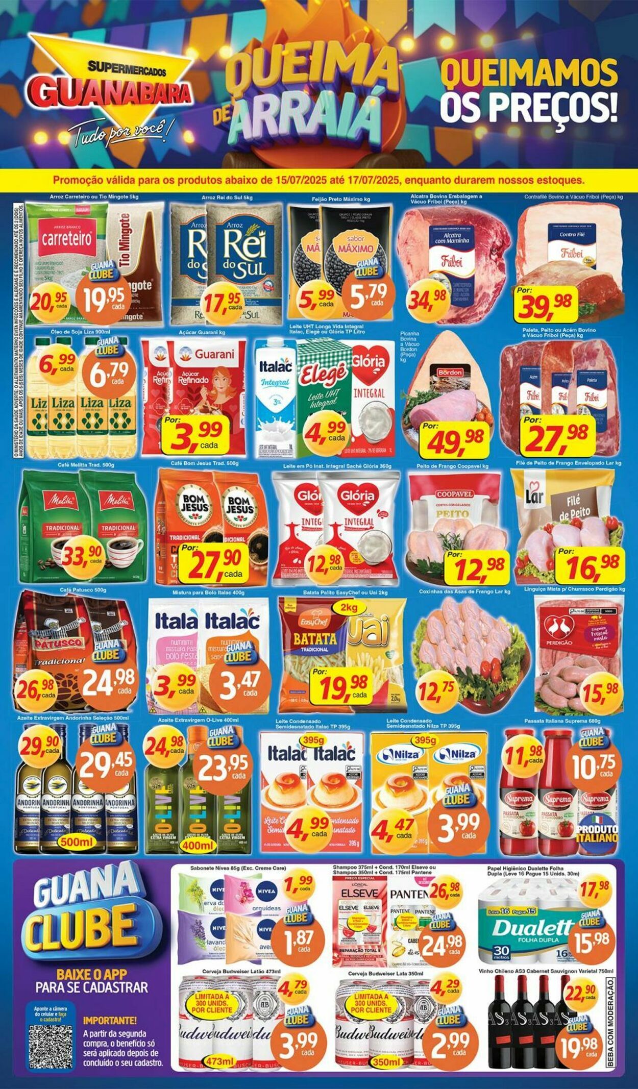 Folheto Supermercados Guanabara 15.07.2025 - 16.07.2025