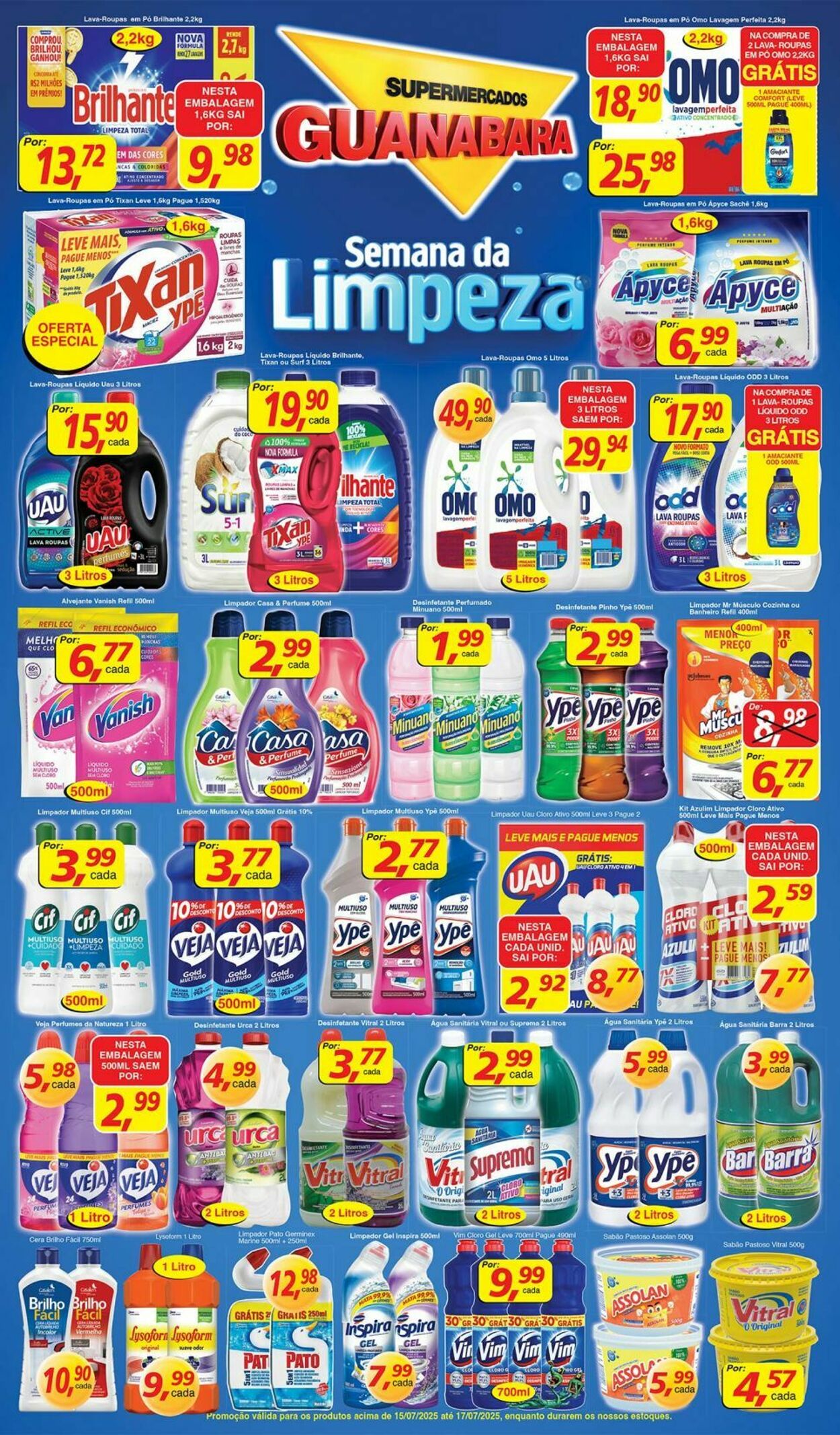 Folheto Supermercados Guanabara 15.07.2025 - 16.07.2025