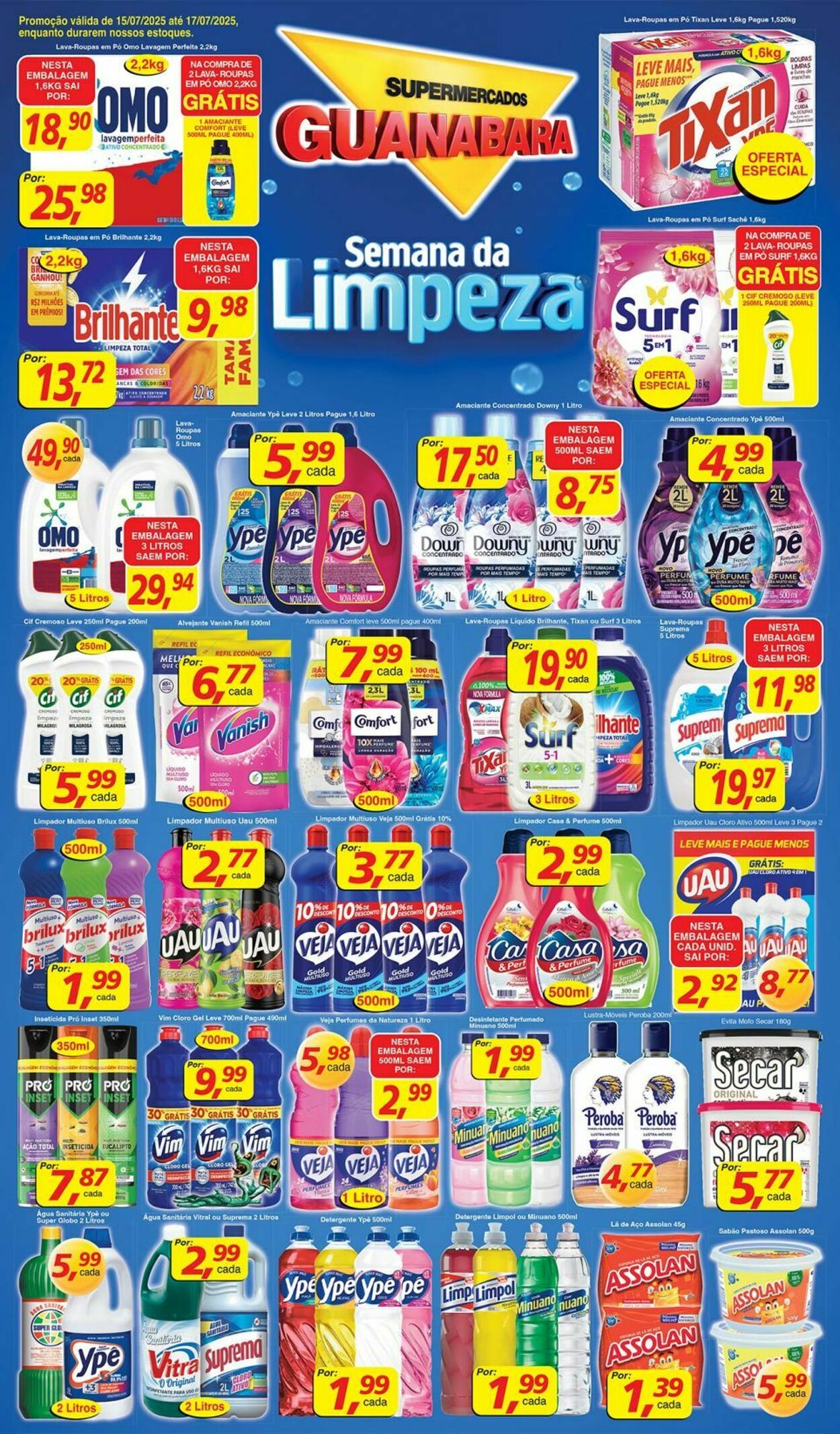 Folheto Supermercados Guanabara 15.07.2025 - 16.07.2025