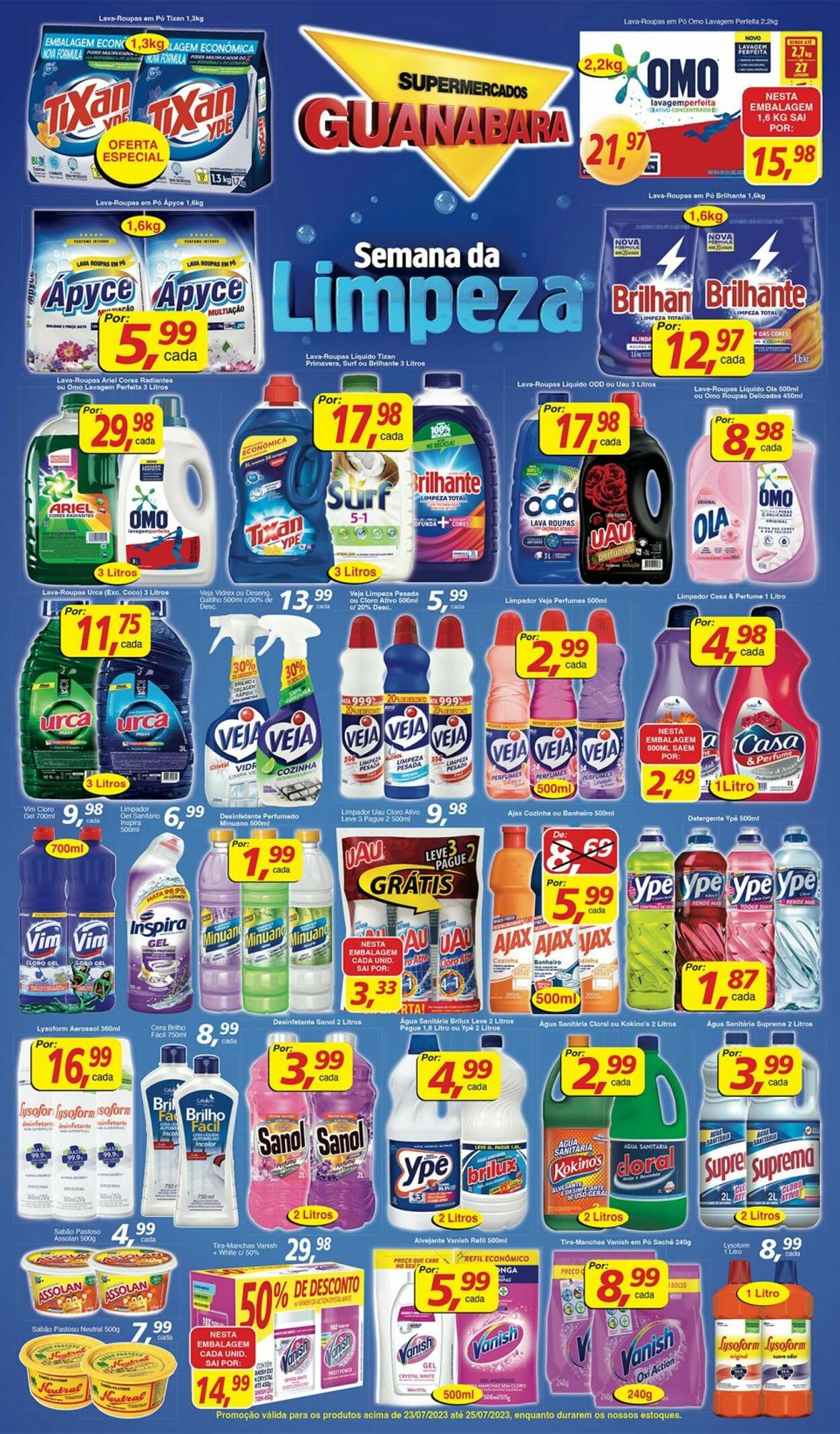 Folheto Supermercados Guanabara 23.07.2023 - 25.07.2023