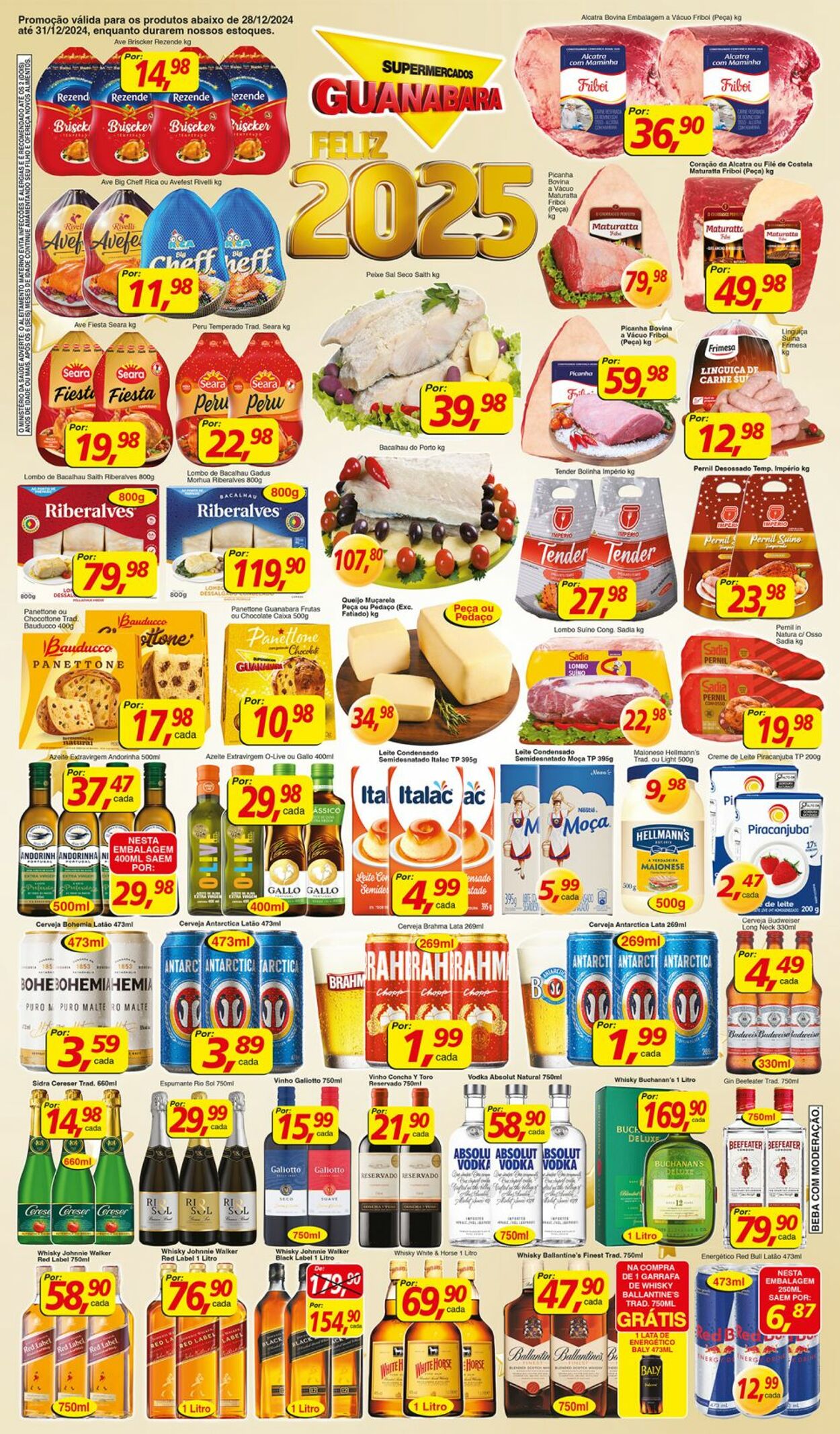 Folheto Supermercados Guanabara 28.12.2024 - 29.12.2024