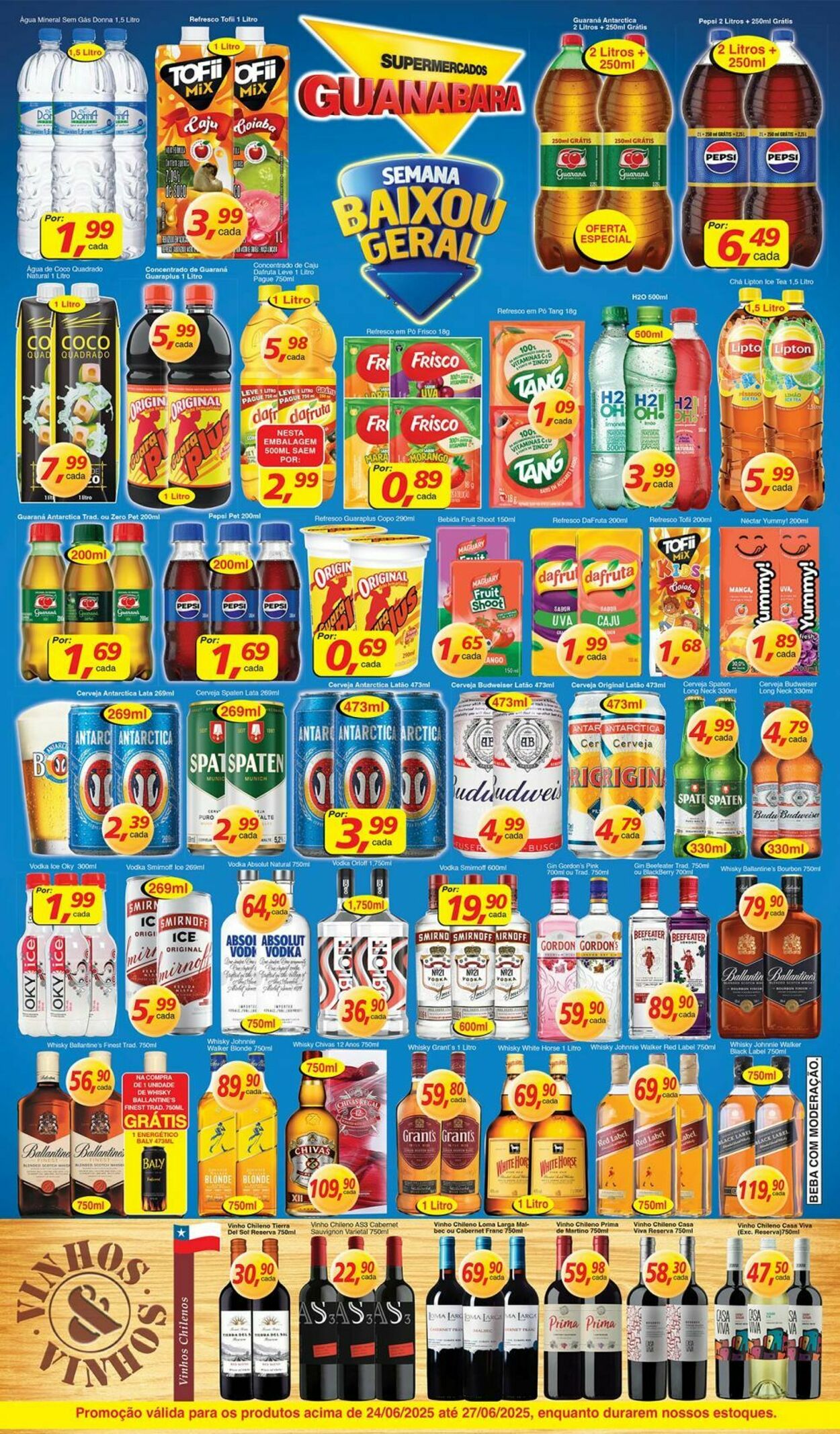 Folheto Supermercados Guanabara 24.06.2025 - 25.06.2025
