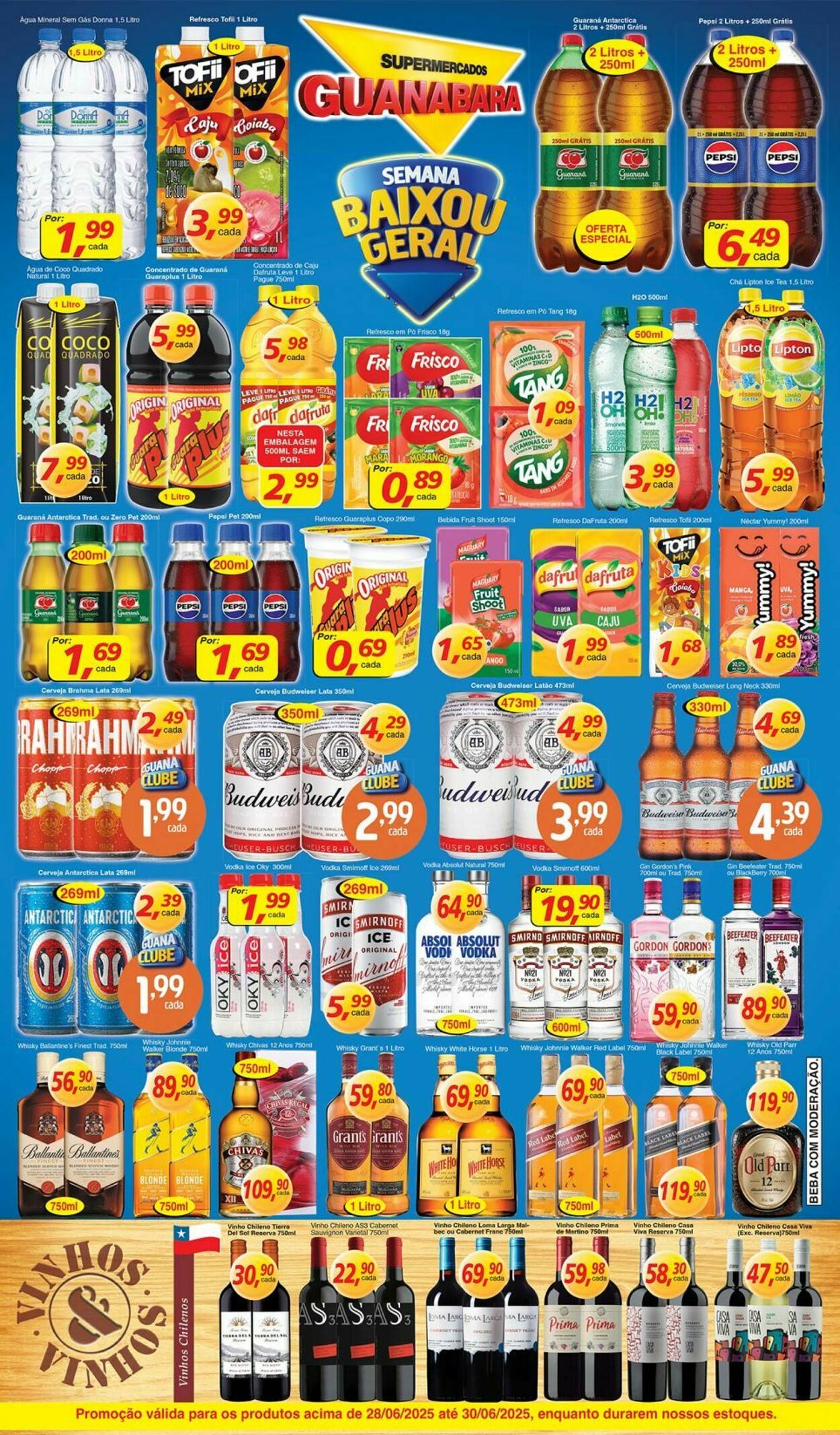 Folheto Supermercados Guanabara 28.06.2025 - 29.06.2025
