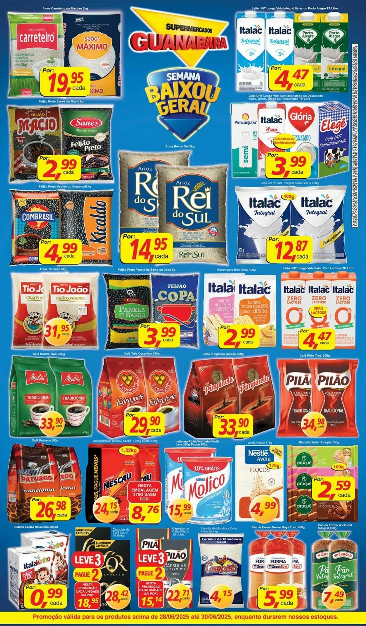Folheto Supermercados Guanabara 28.06.2025 - 29.06.2025