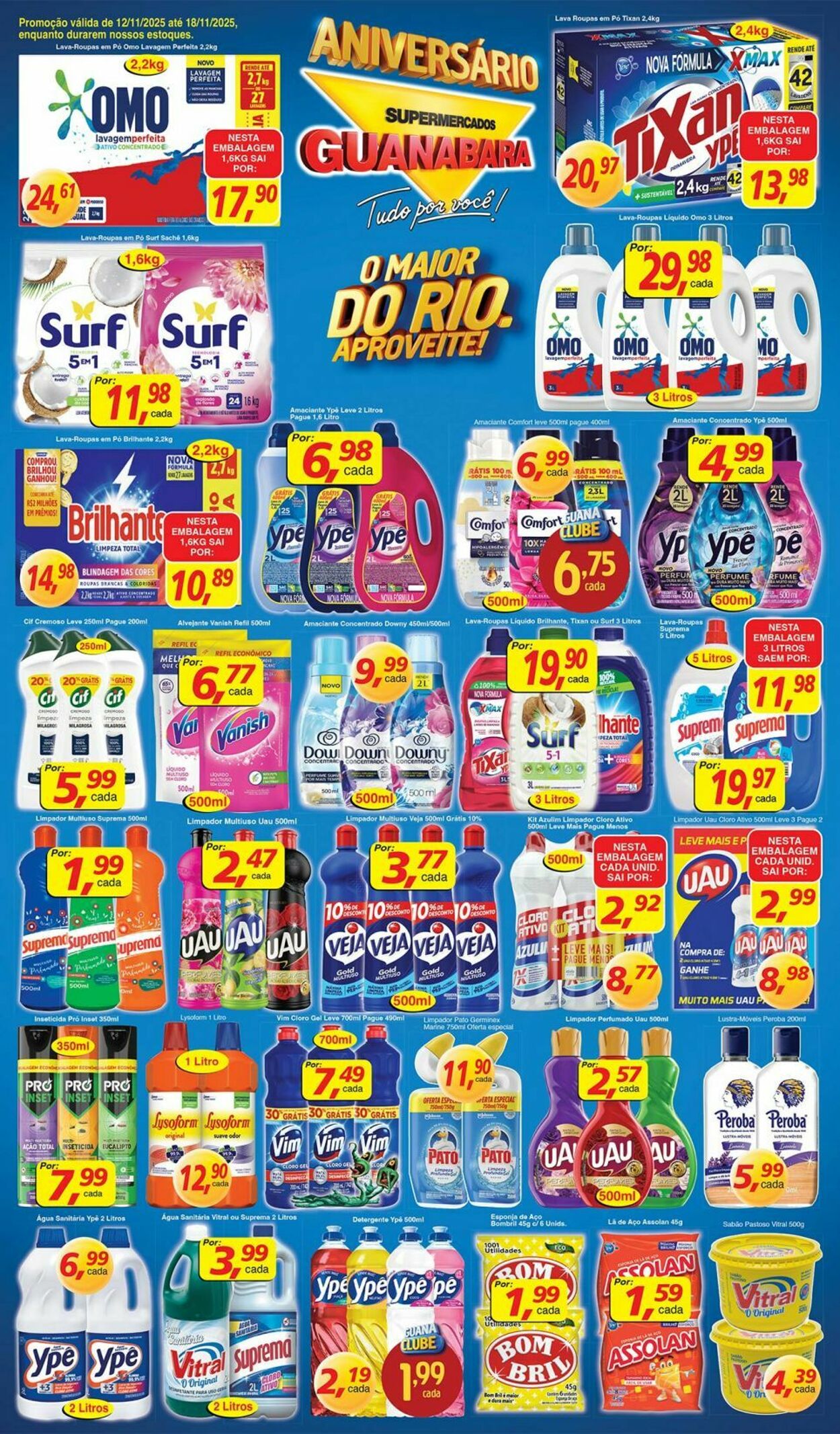 Folheto Supermercados Guanabara 12.11.2025 - 13.11.2025