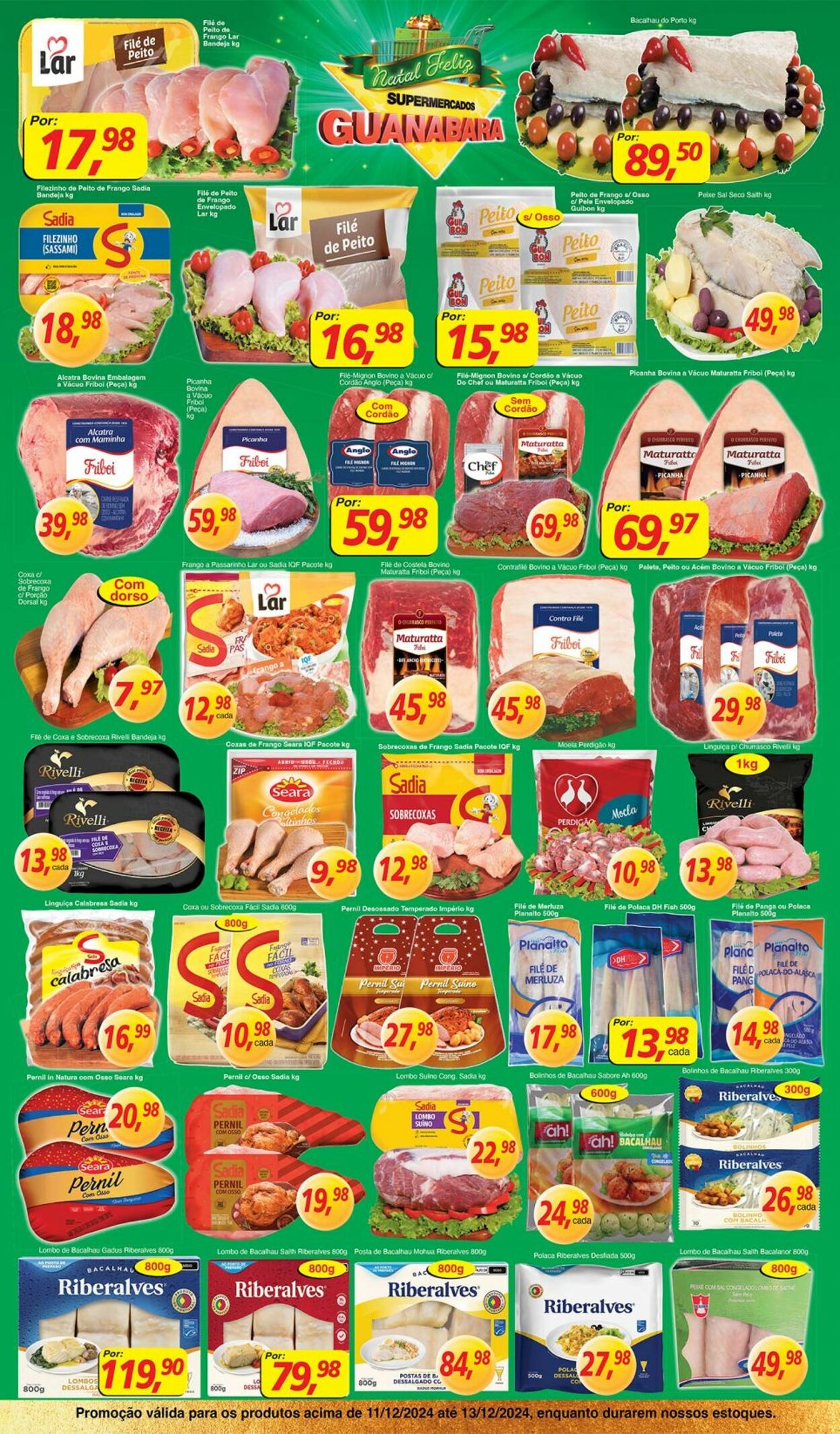 Folheto Supermercados Guanabara 11.12.2024 - 12.12.2024