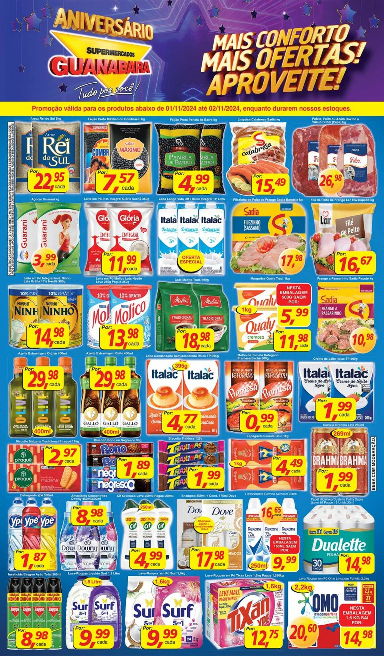 Folheto Supermercados Guanabara 01.11.2024 - 02.11.2024