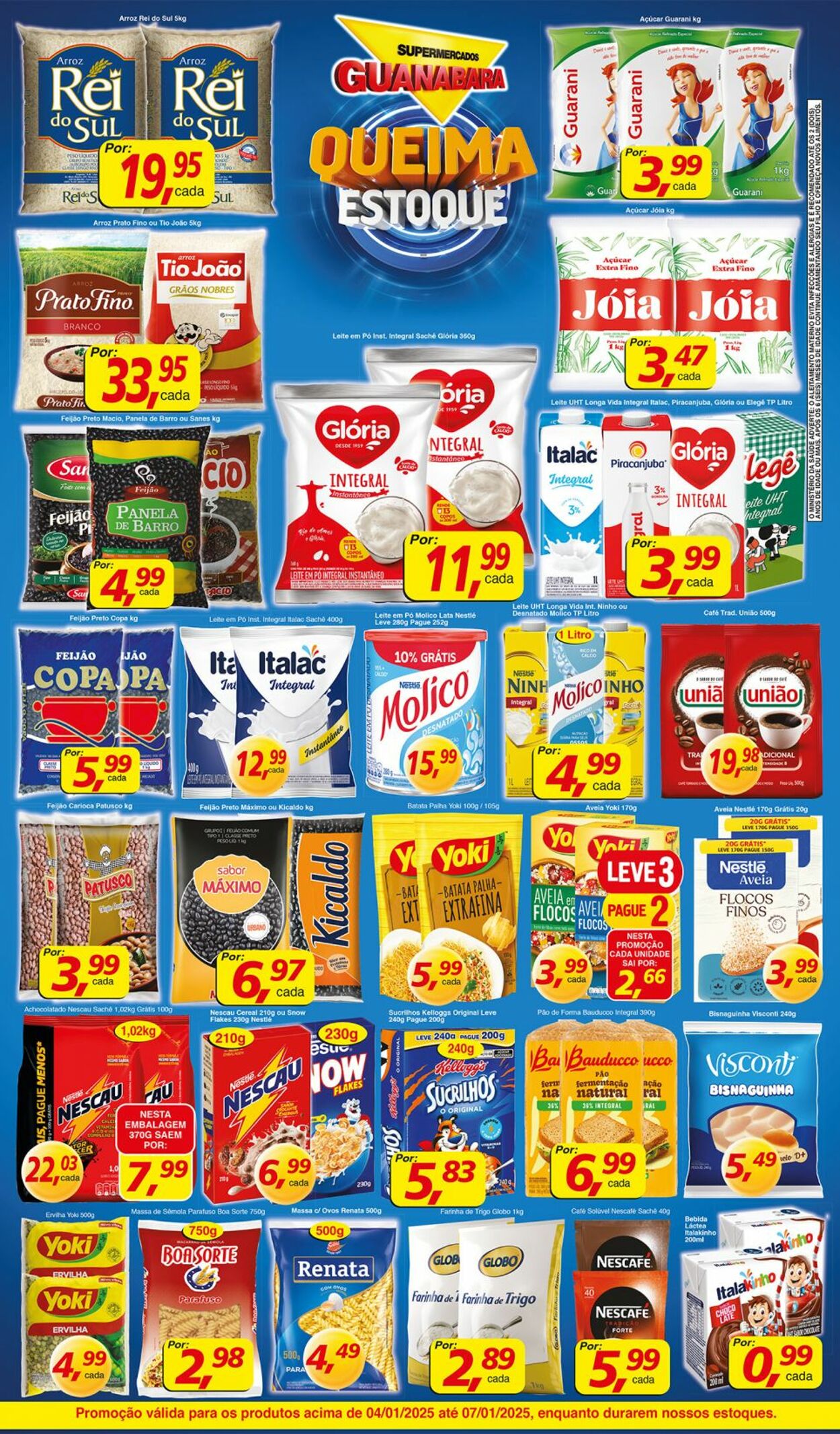 Folheto Supermercados Guanabara 04.01.2025 - 05.01.2025