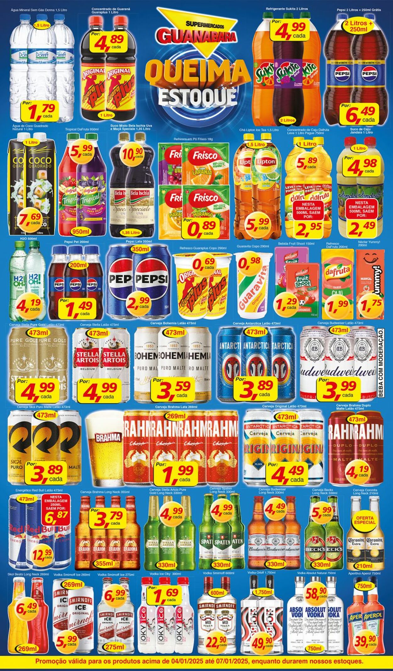 Folheto Supermercados Guanabara 04.01.2025 - 05.01.2025