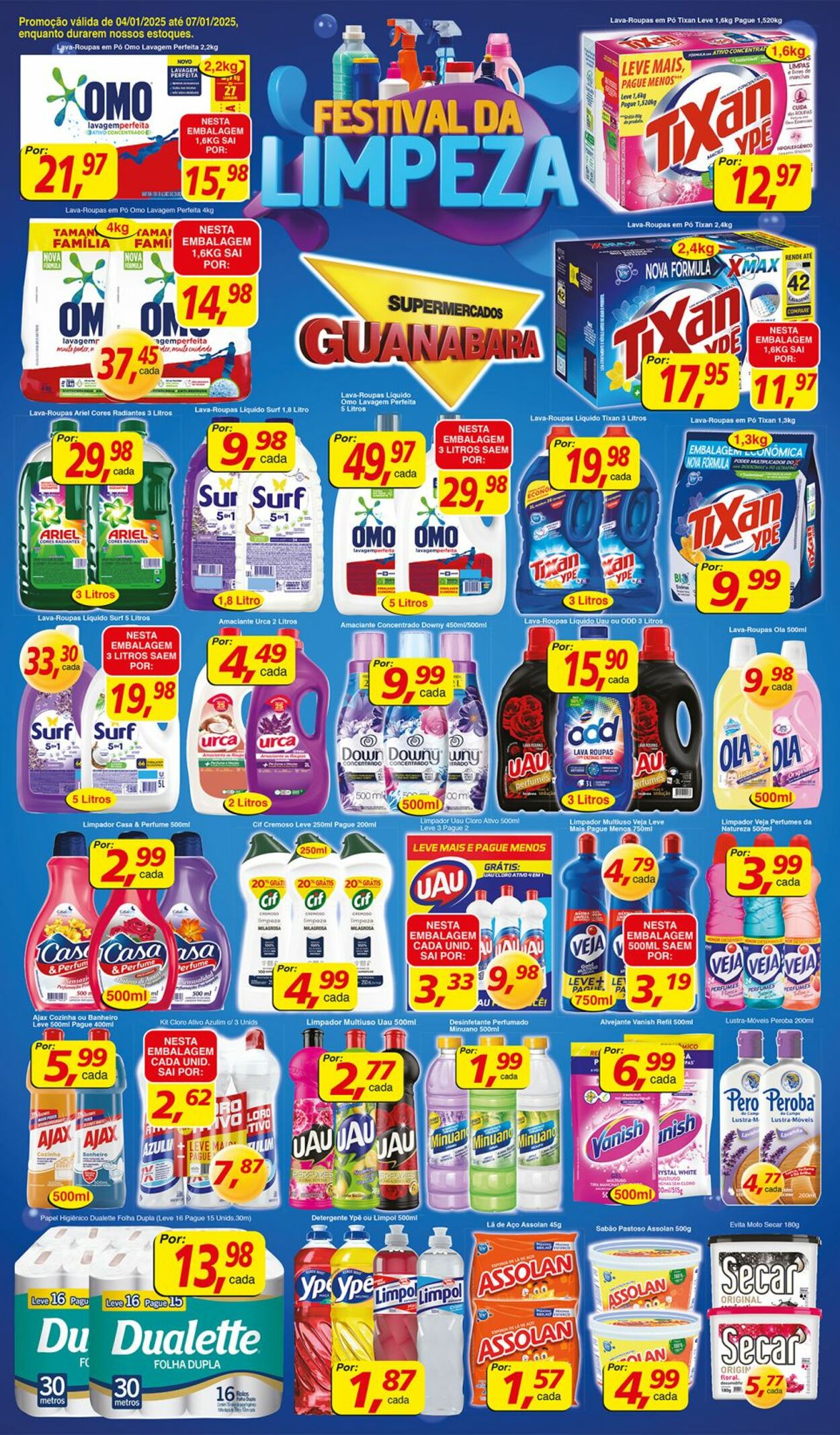 Folheto Supermercados Guanabara 04.01.2025 - 05.01.2025