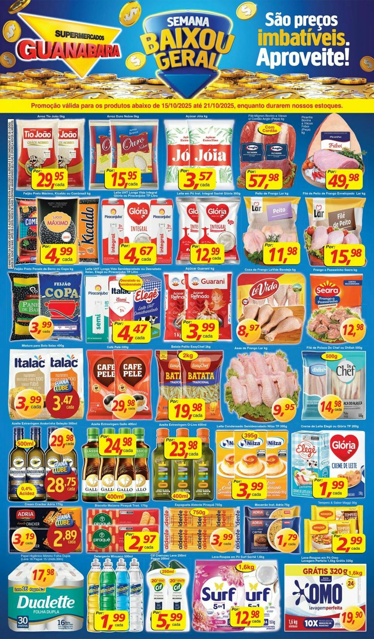 Folheto Supermercados Guanabara 15.10.2025 - 16.10.2025