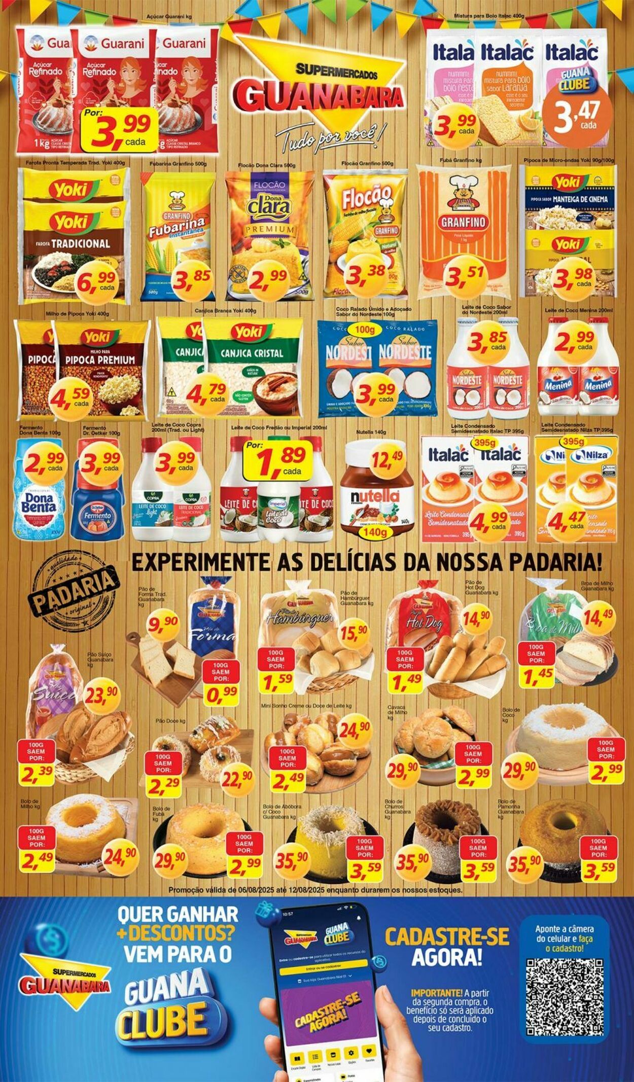 Folheto Supermercados Guanabara 06.08.2025 - 07.08.2025