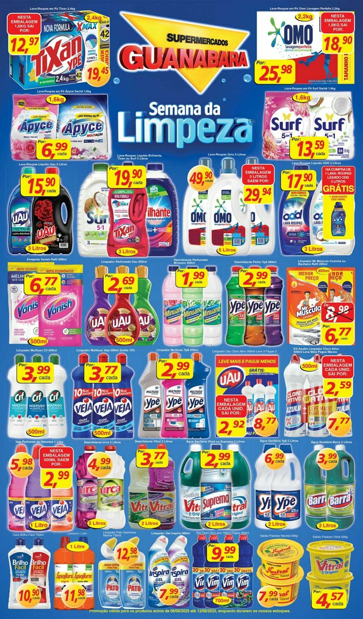 Folheto Supermercados Guanabara 06.08.2025 - 07.08.2025